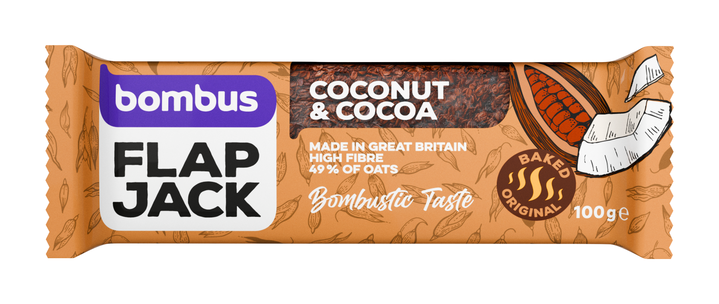 Bombus Flapjack s kokosem a kakaem 100 g