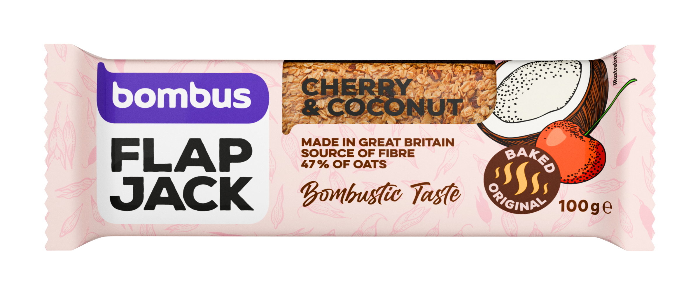 Bombus Flapjack s třešněmi a kokosem 100 g