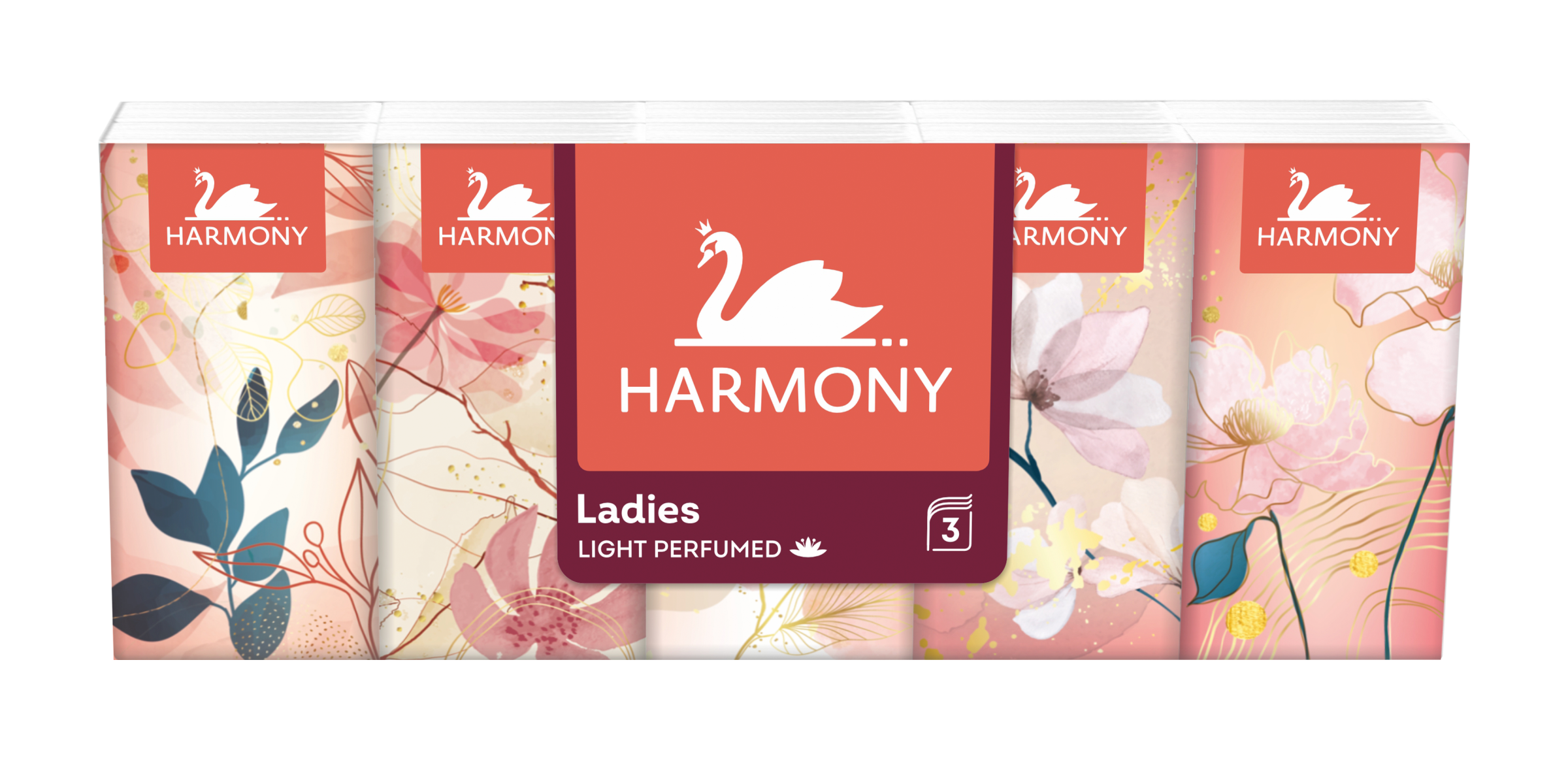 Papírové kapesníky Ladies' Light Perfumed, 3vrstvé