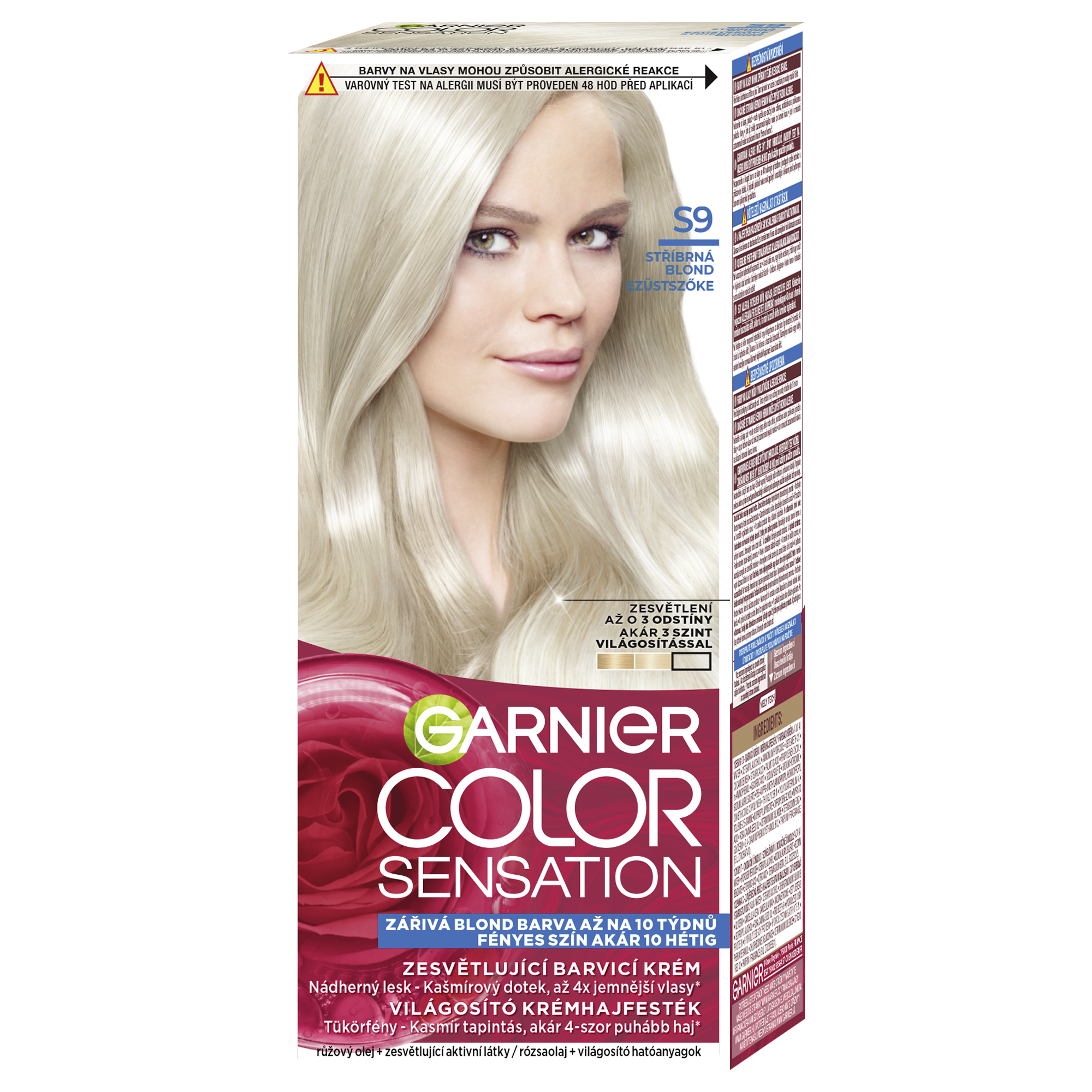 Barva na vlasy Color Sensation S9 stříbrná blond