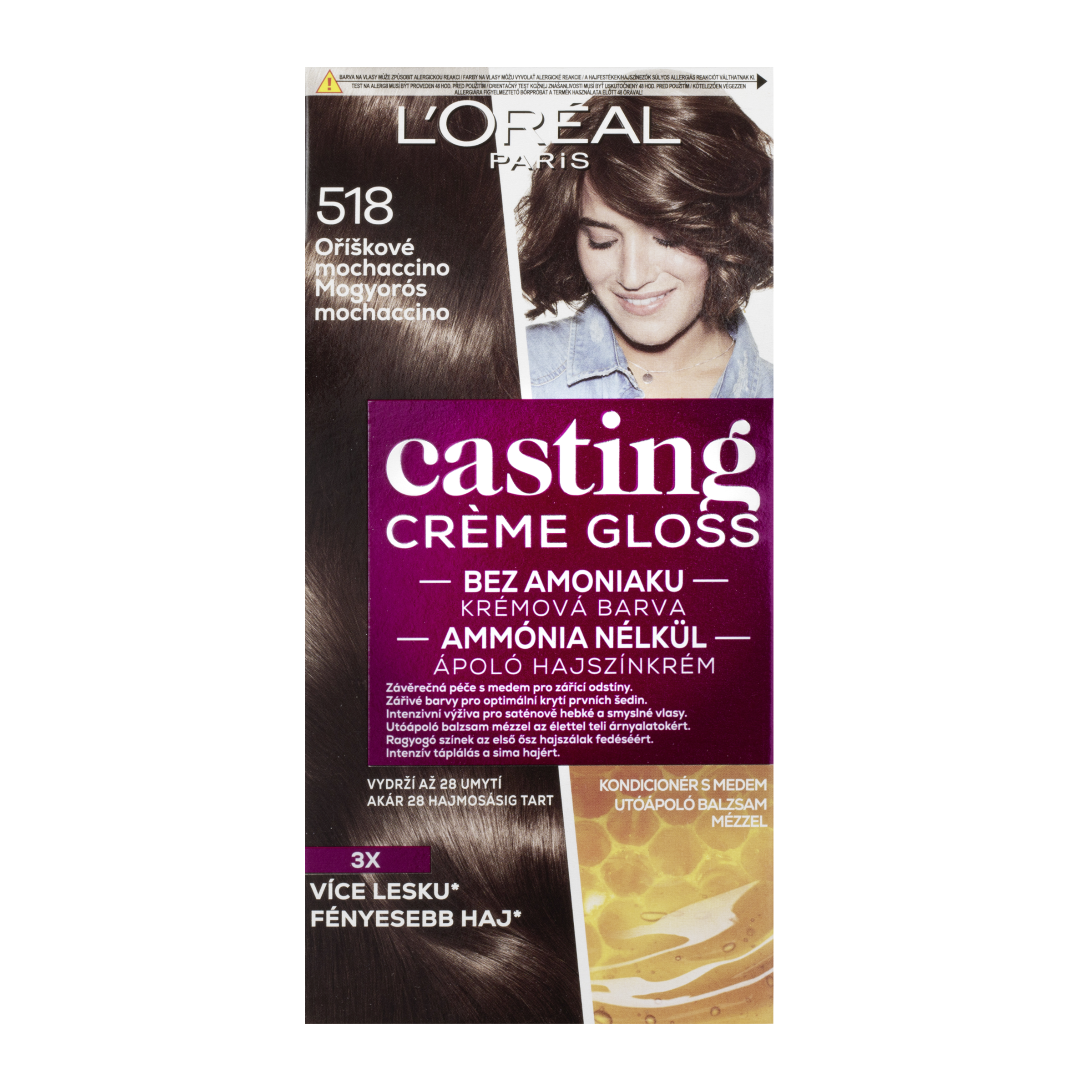 Barva na vlasy Casting Creme Gloss 518 oříškové