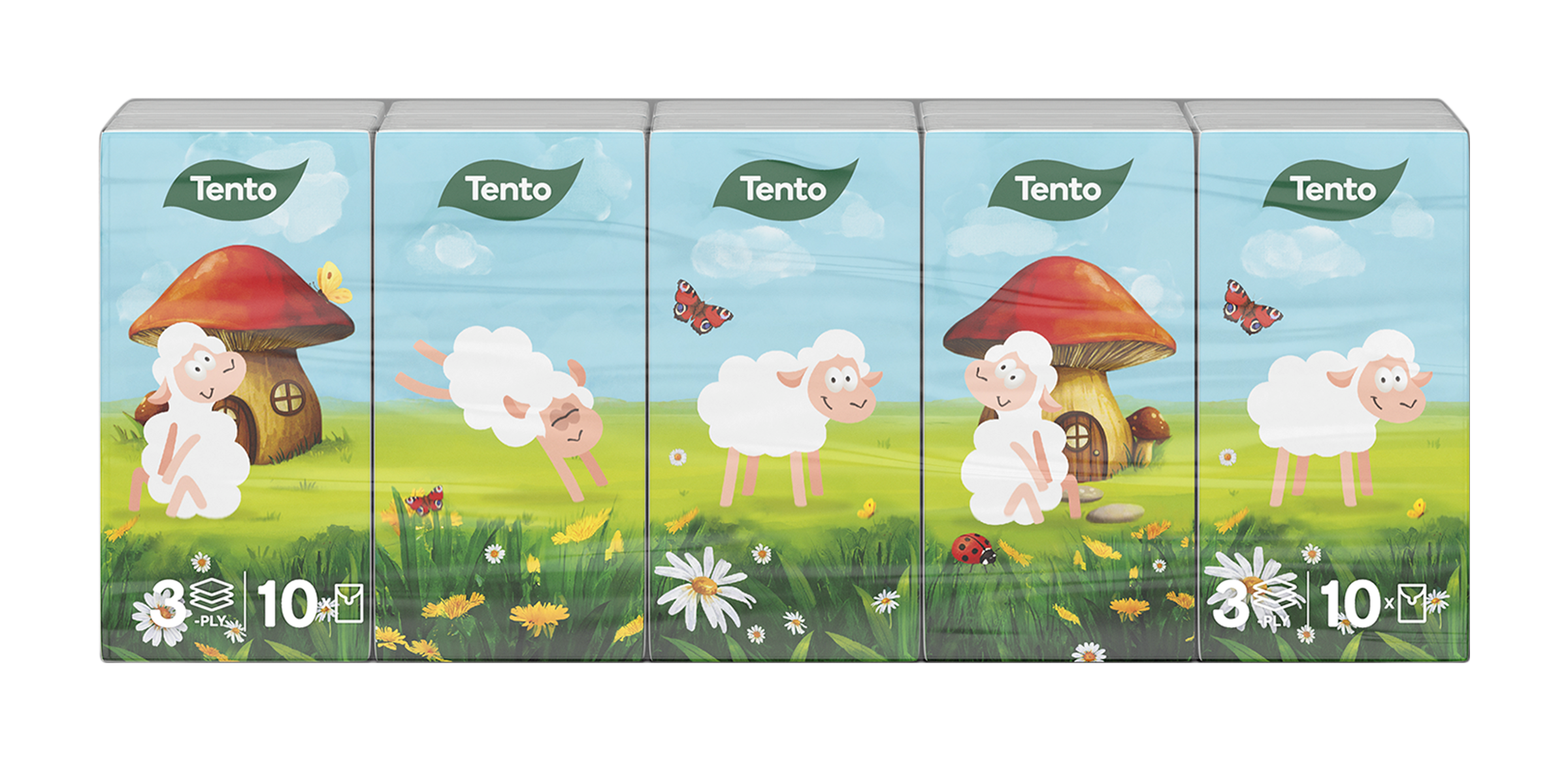 Hygienické kapesníky 2vrstvé