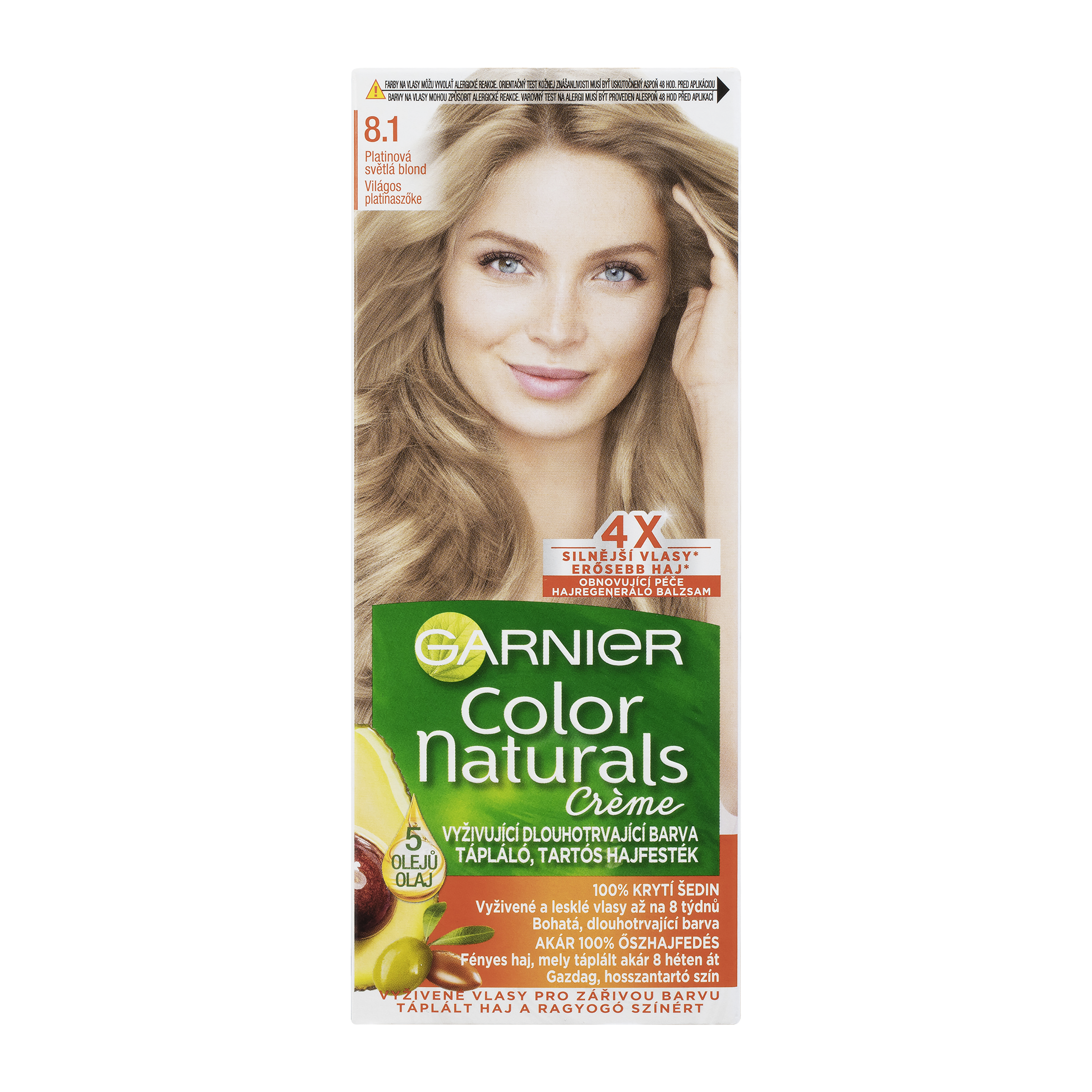 Barva na vlasy Color Naturals 8.1 platinová světlá blond