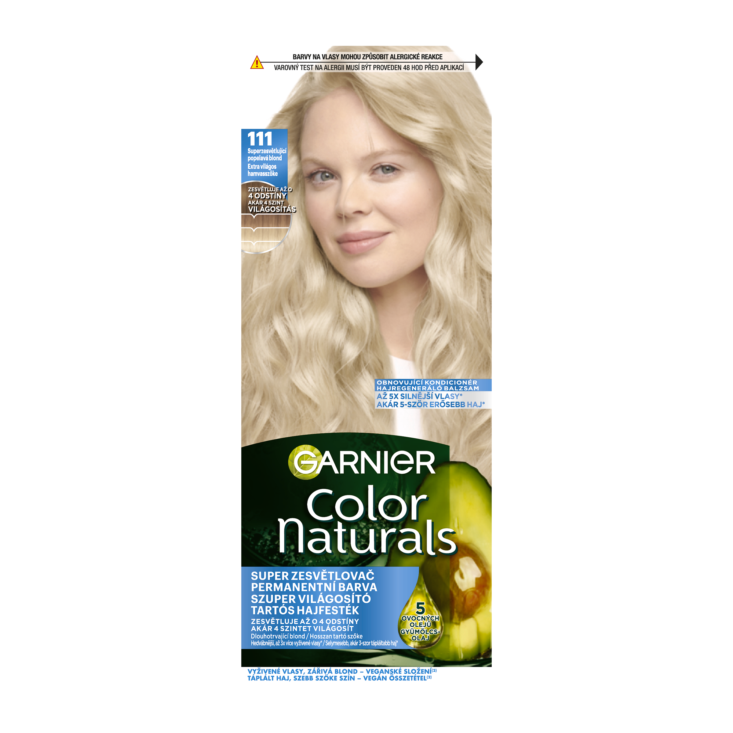Barva na vlasy Color Naturals 111 superzesvětlující popelavá blond 