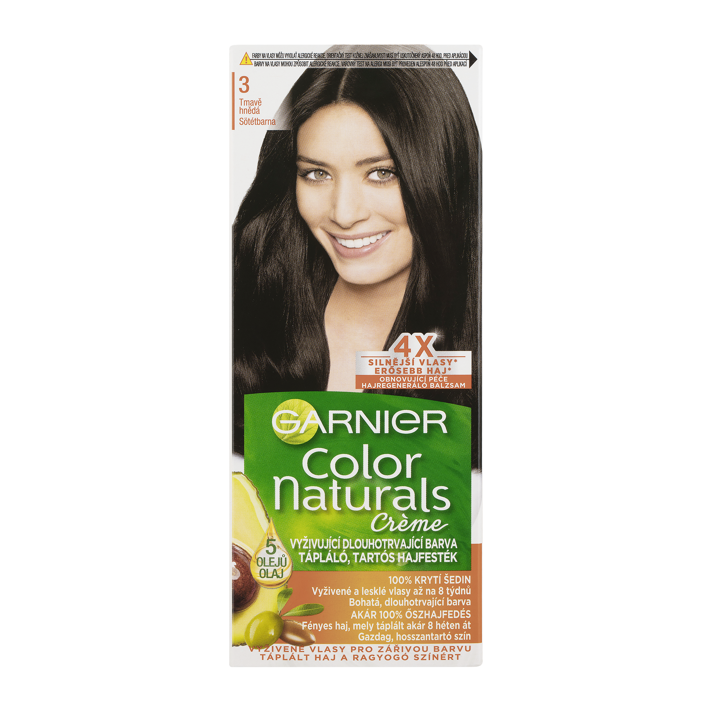 Barva na vlasy Color Naturals 3 tmavě hnědá