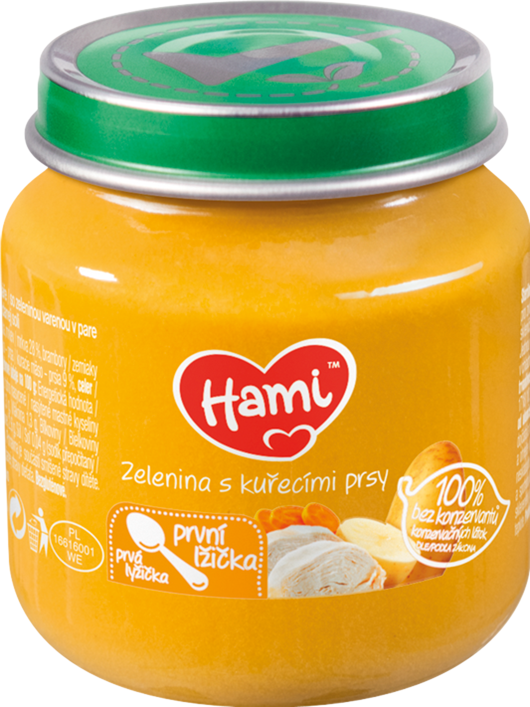 Hami Zelenina s kuřecími prsy první lžička 125 g