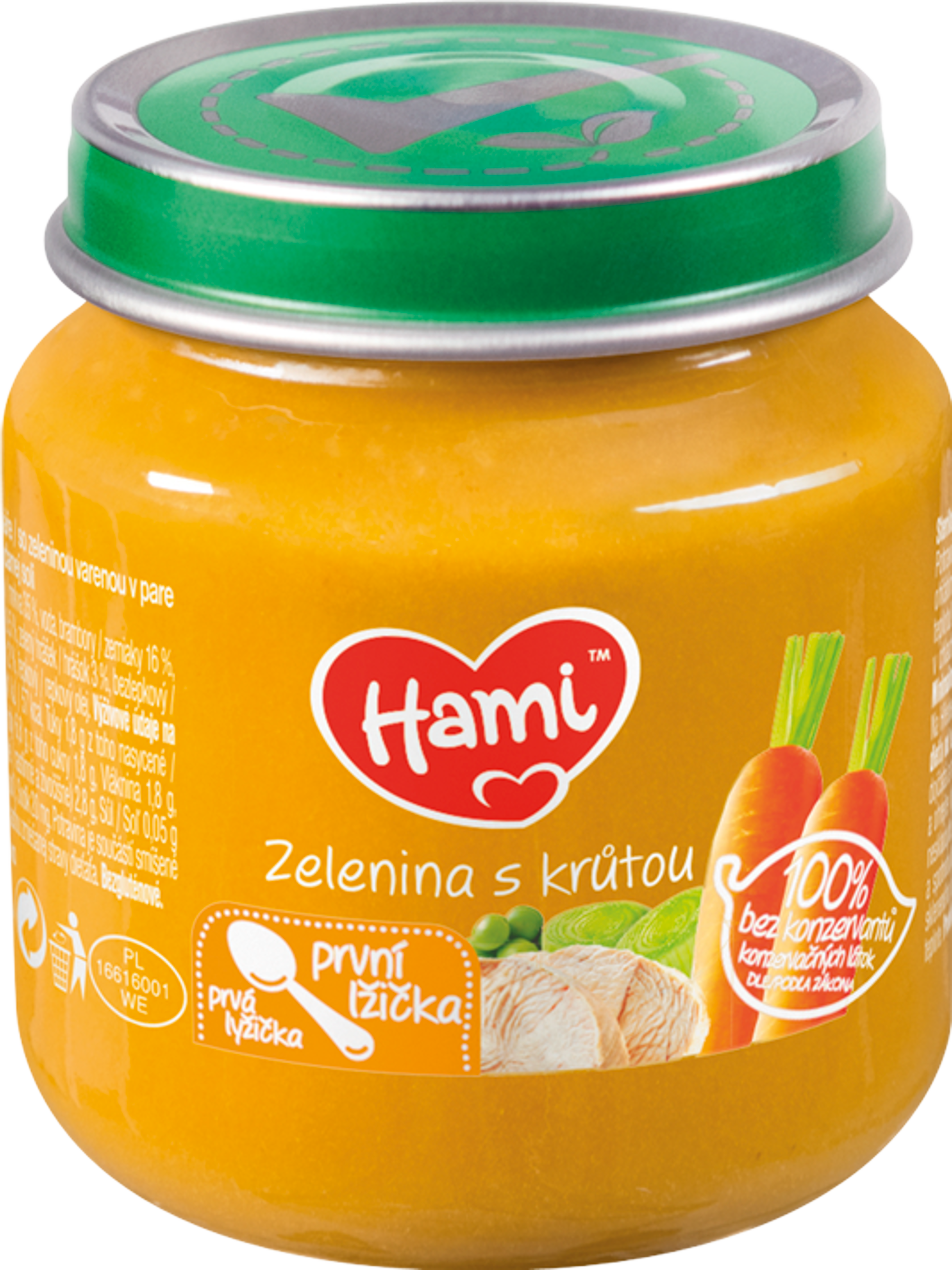 Hami Zelenina s krůtou první lžička 125 g