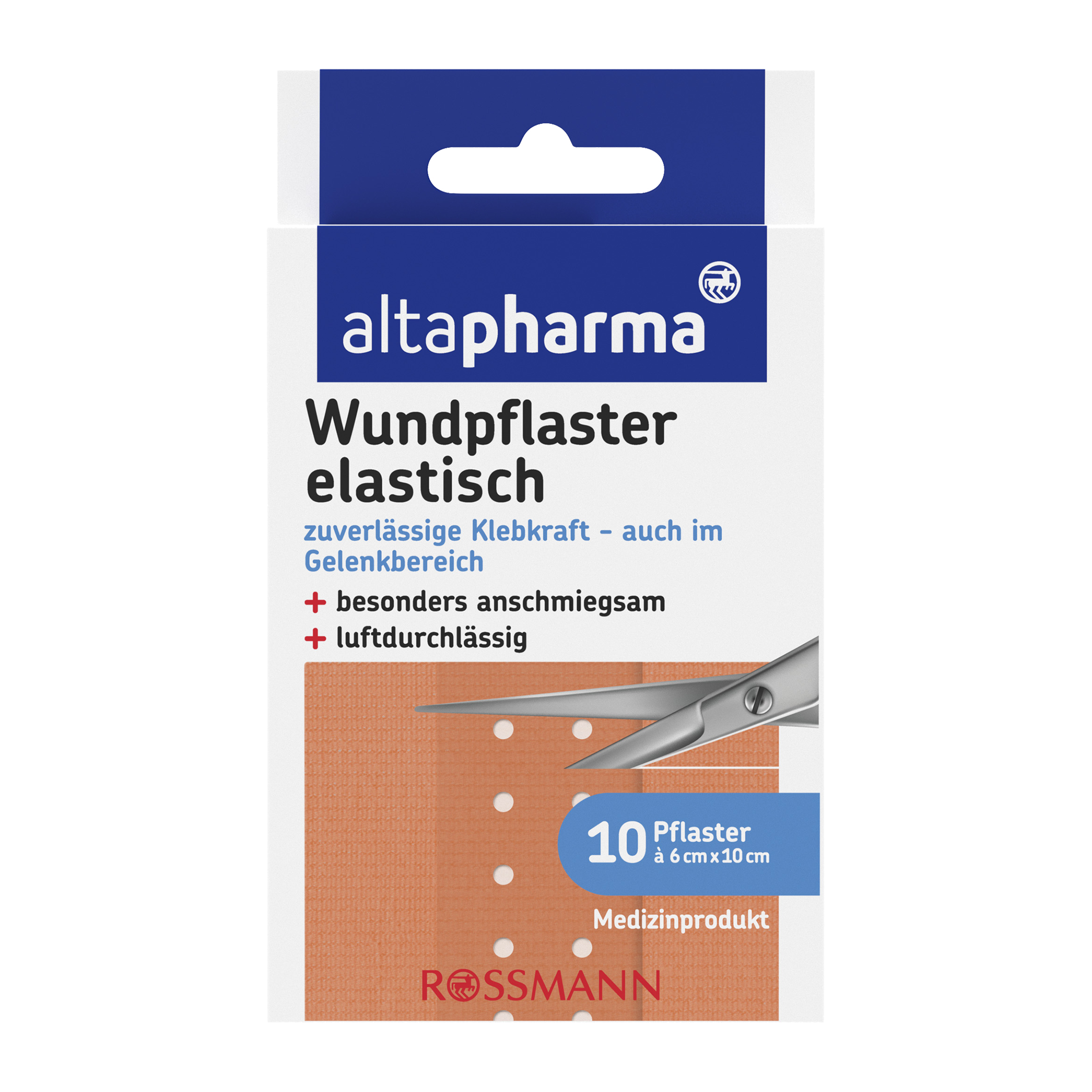 Náplast elastická 10 cm x 6 cm