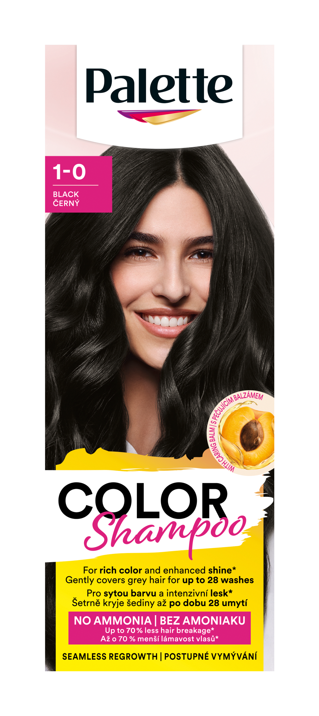 Barva na vlasy Color Shampoo 1-0 černý