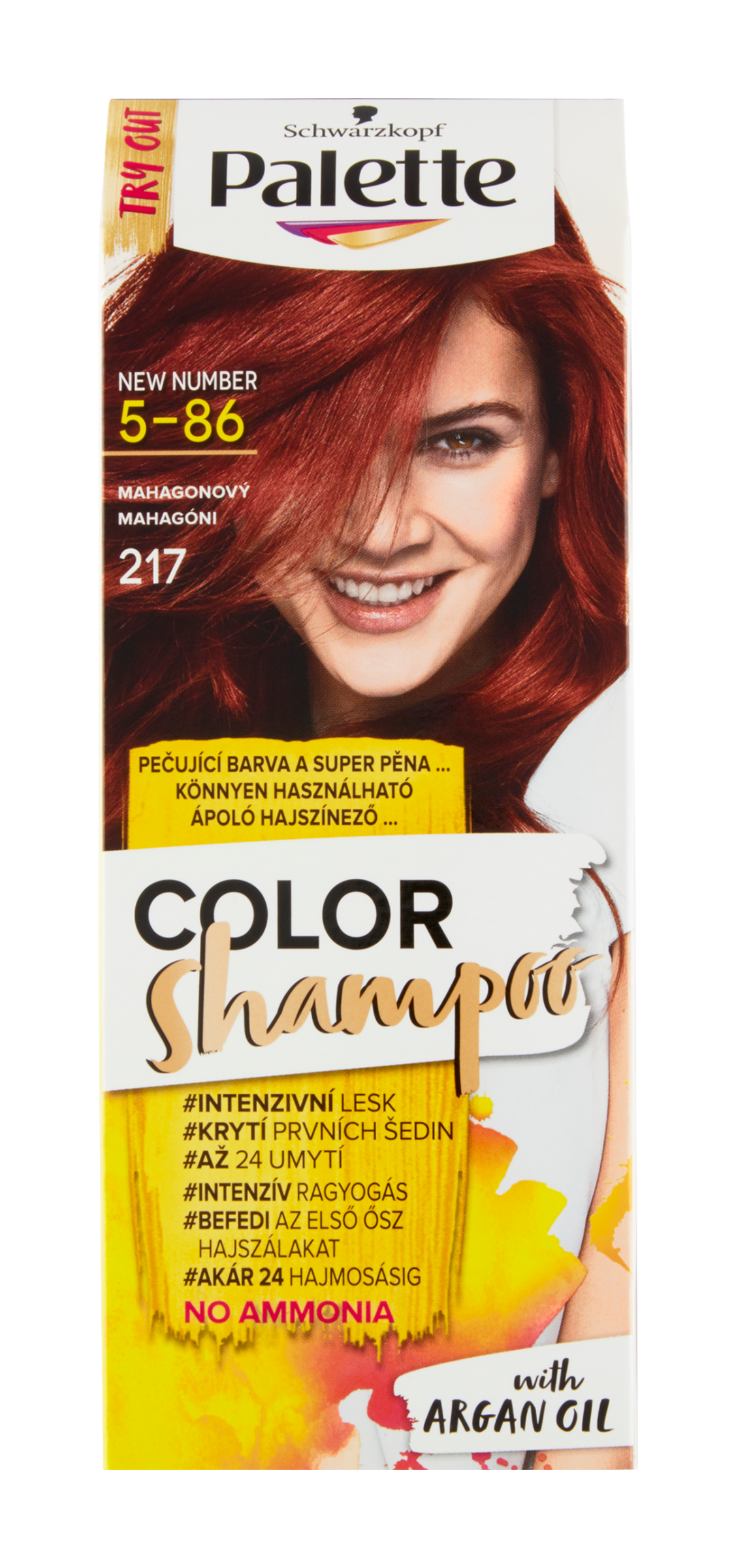 Barva na vlasy Color Shampoo 5-86 (217) mahagonový