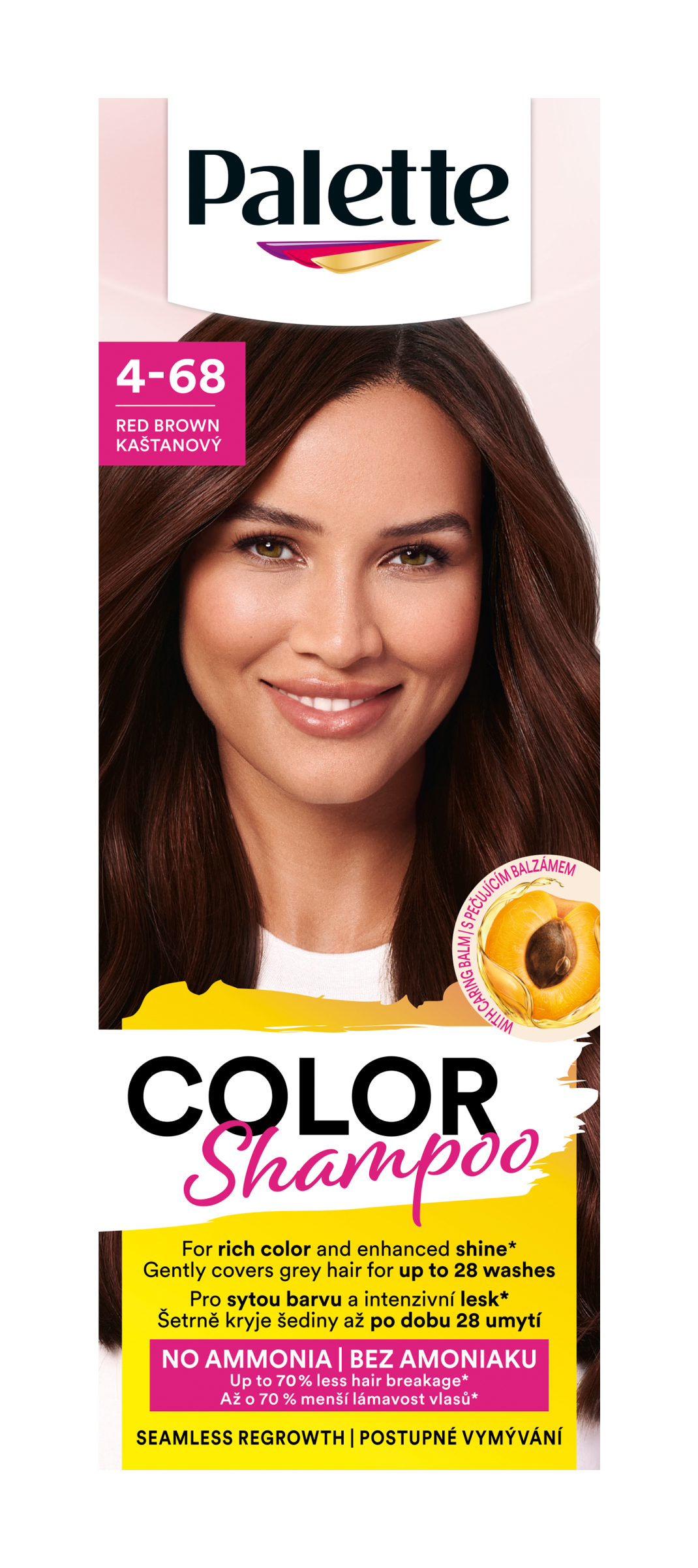 Barva na vlasy Color Shampoo 4-68 kaštanový