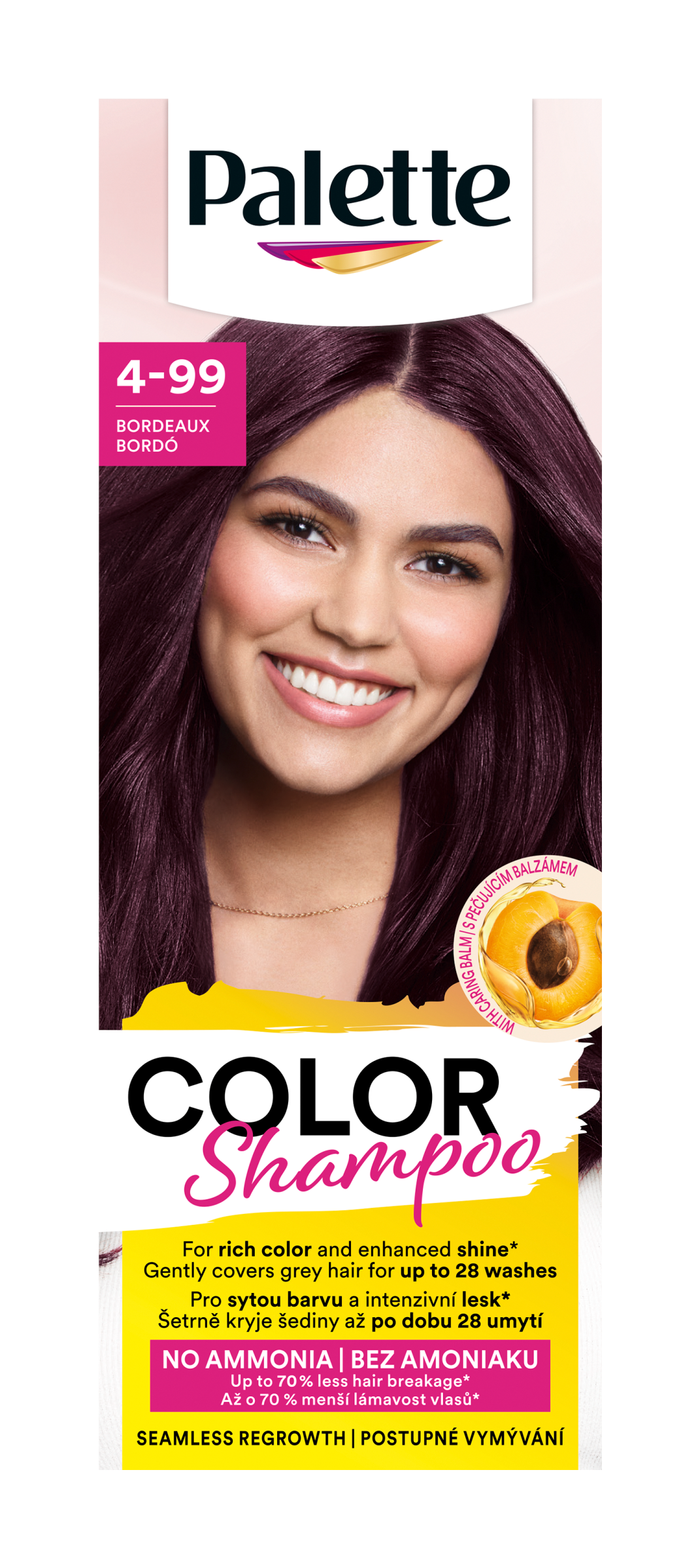Barva na vlasy Color Shampoo 4-99 bordó