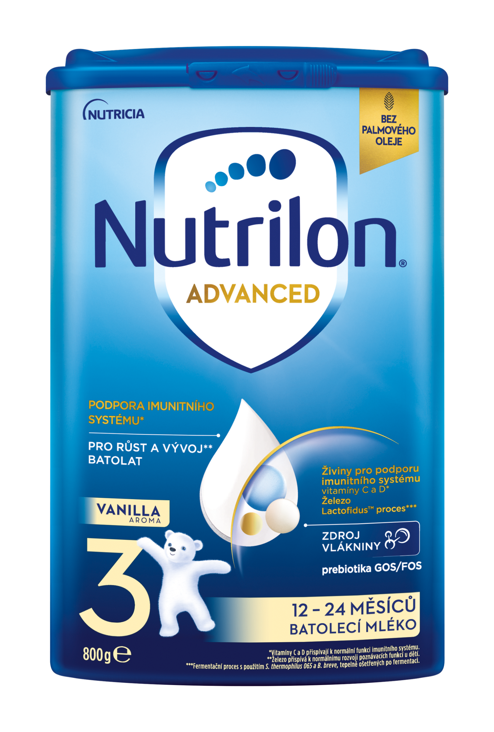 Batolecí mléko Advanced 3 s vanilkovou příchutí, 12m+