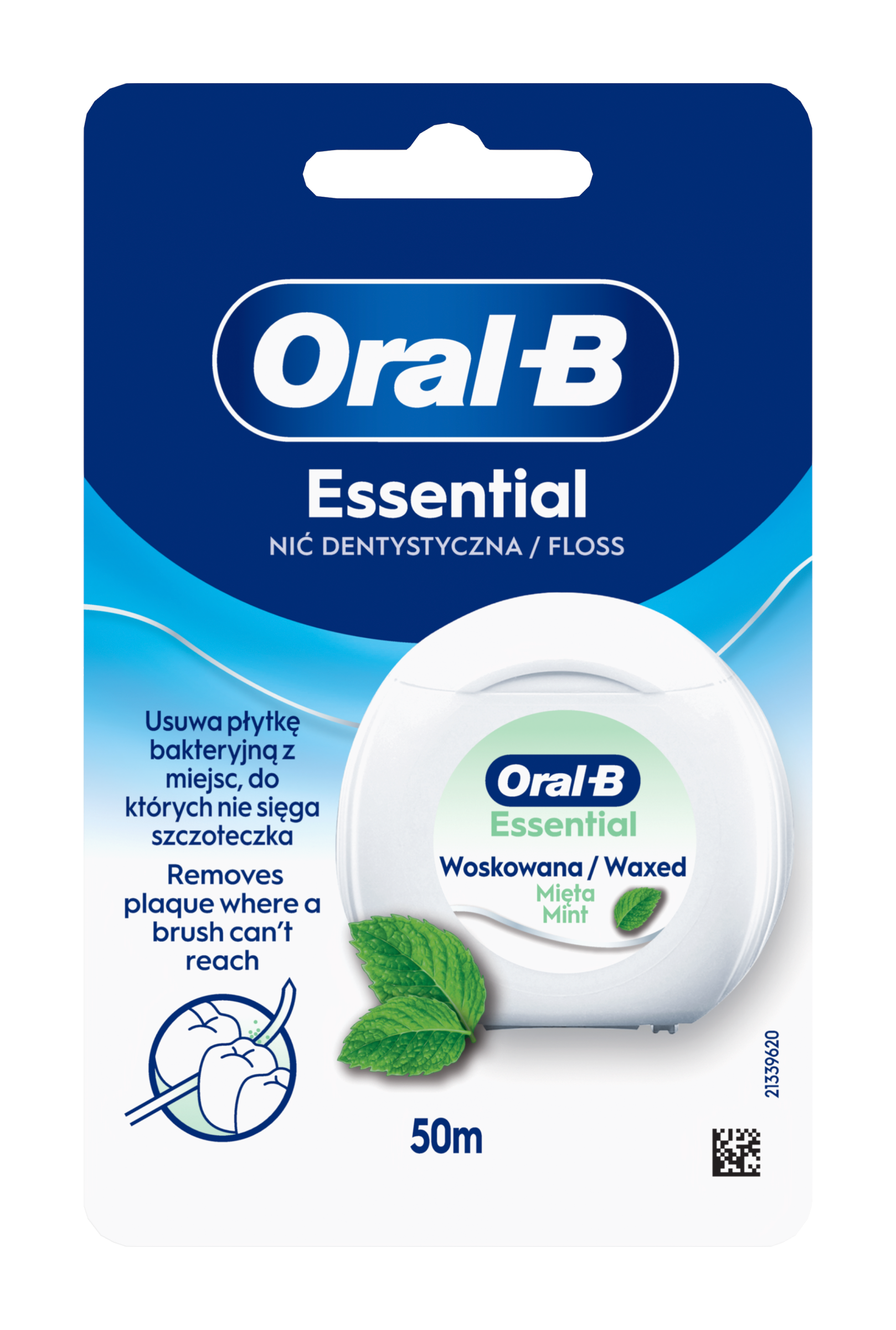 Oral-B Zubní nit Essential mátová 50 m