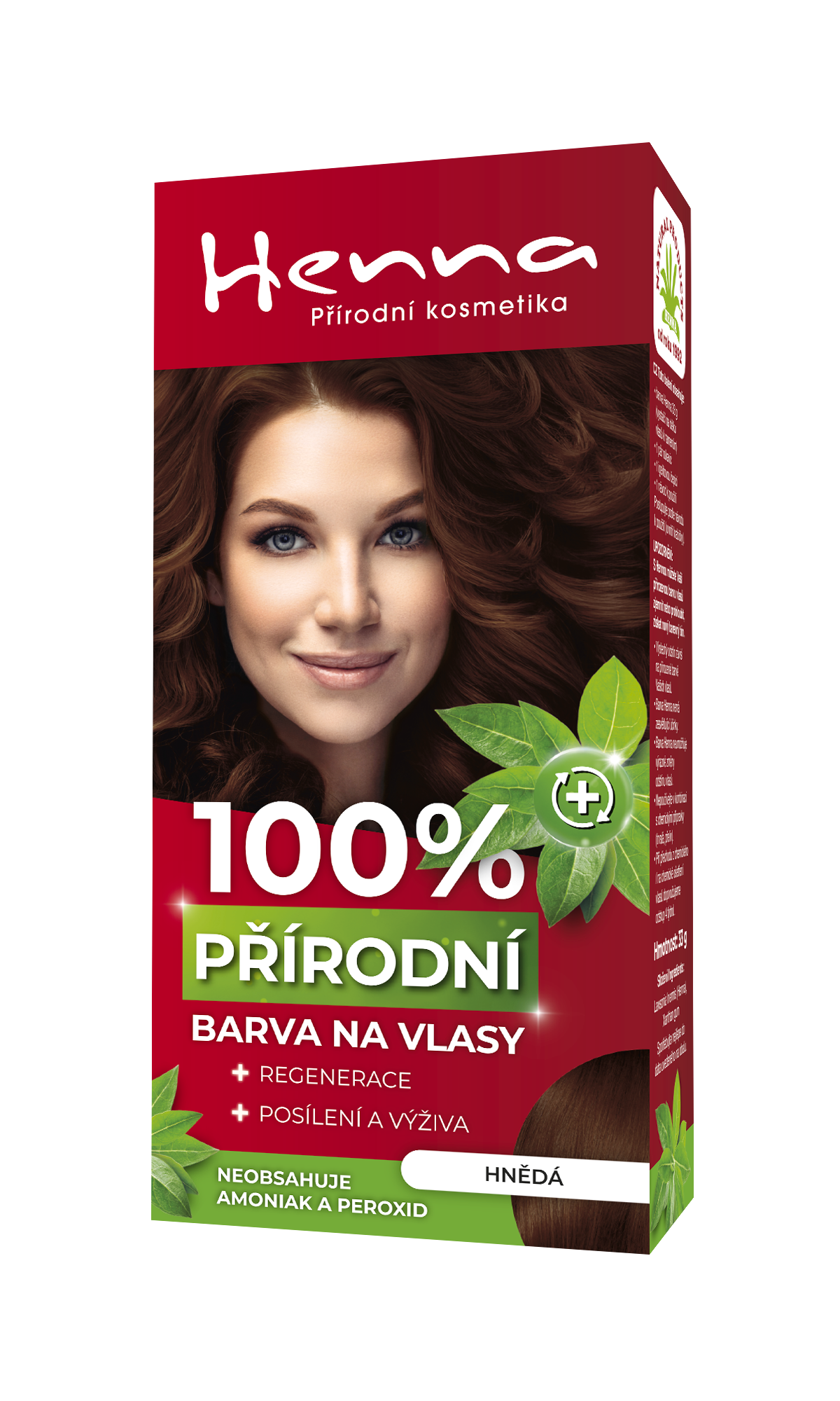 Henna Přírodní barva na vlasy hnědá