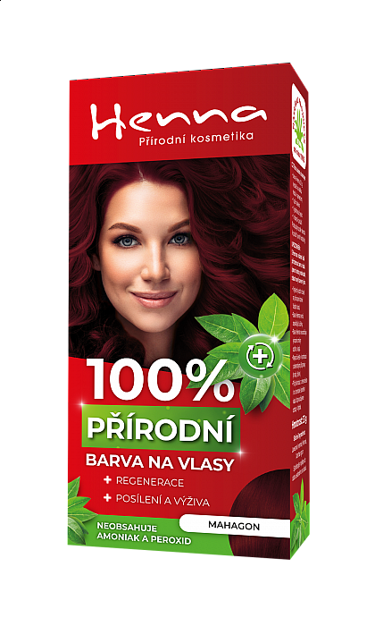 Henna Přírodní barva na vlasy mahagon