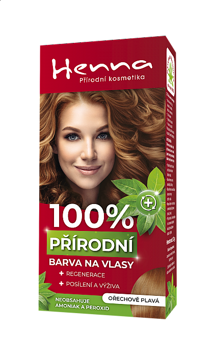 Přírodní barva na vlasy ořechově plavá 