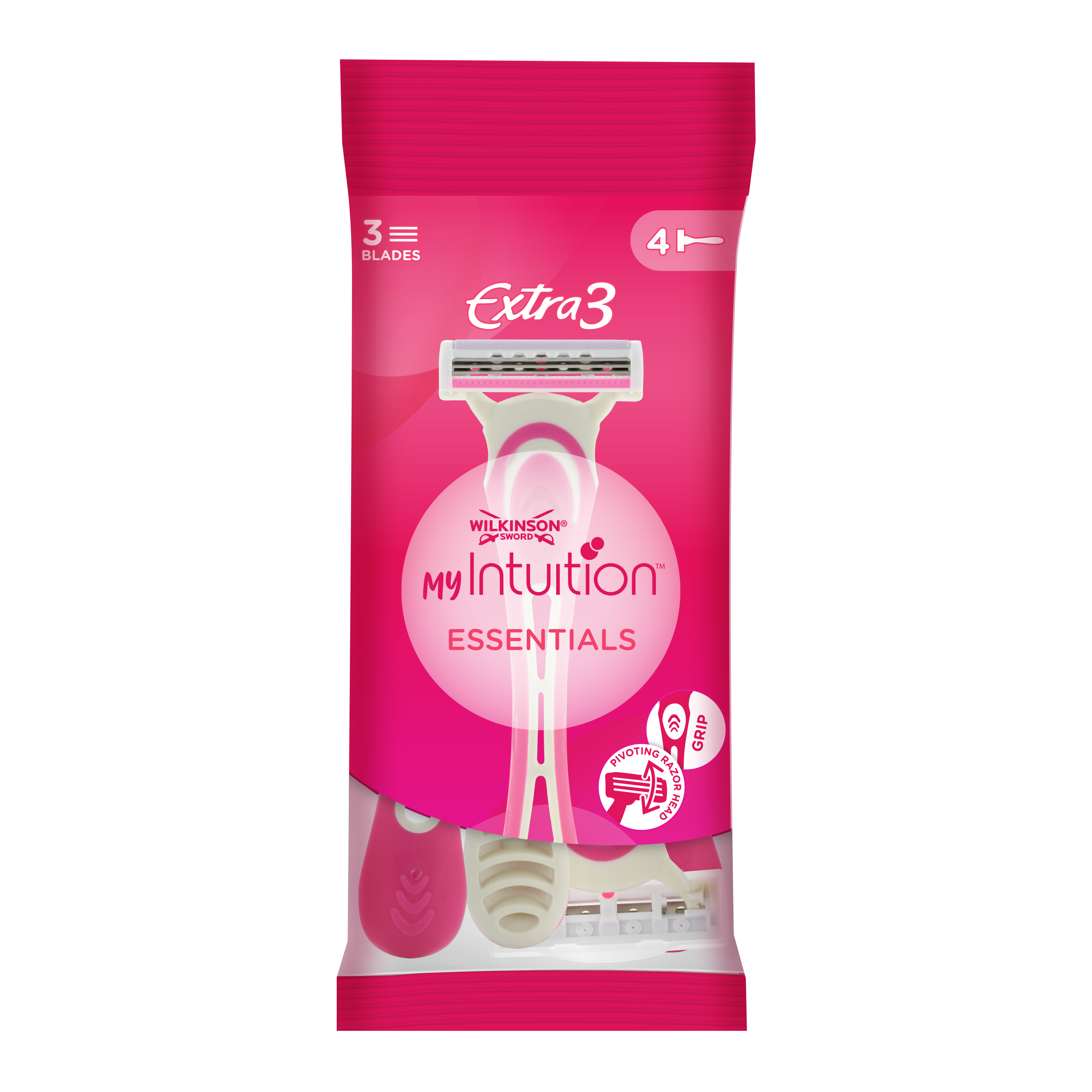 Dámský jednorázový holicí strojek Extra 3 My Intuition Essential