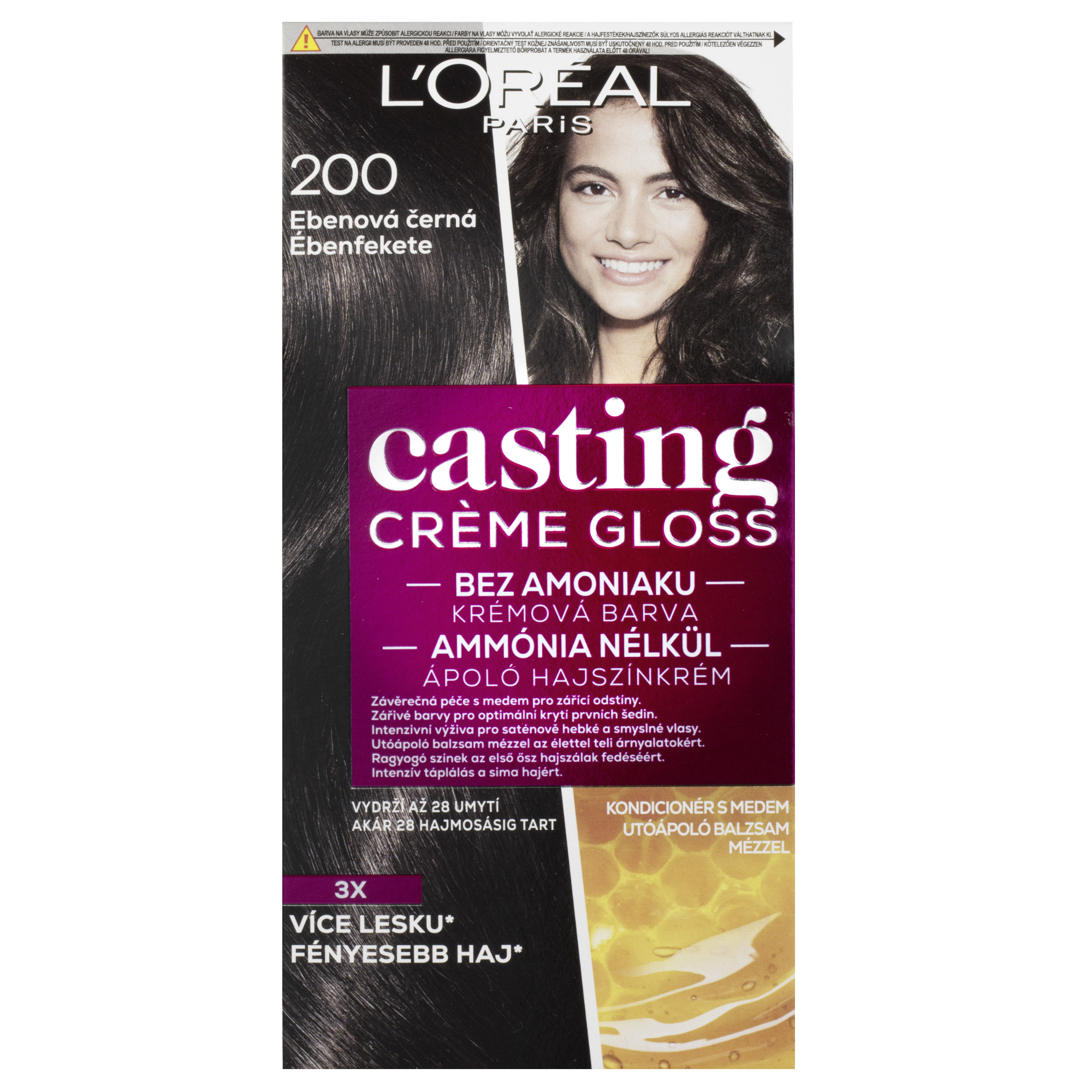 Barva na vlasy Casting Creme Gloss 200 ebenová černá