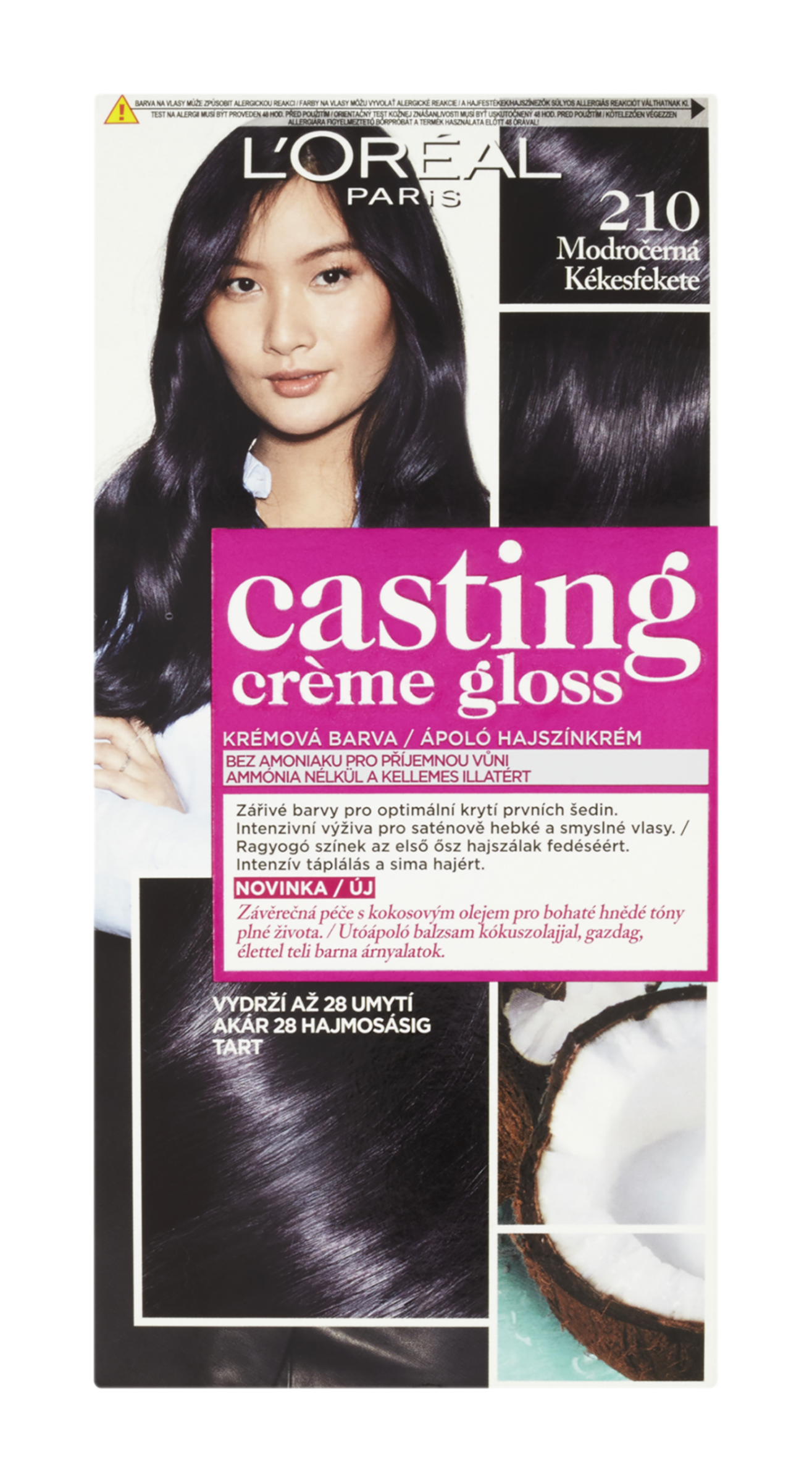 Barva na vlasy Casting Creme Gloss 210 modročerná