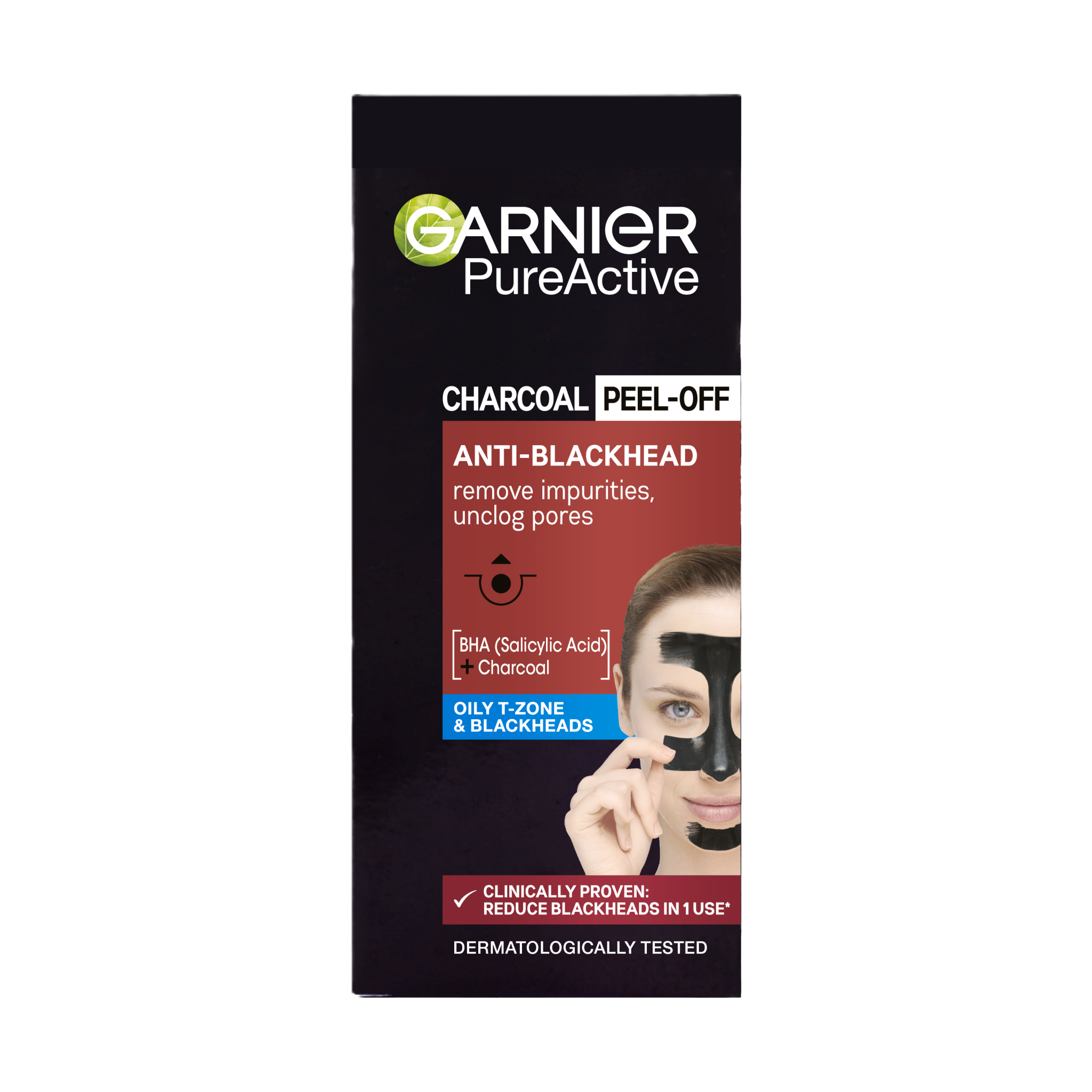 Slupovací maska proti černým tečkám Pure Activ Charcoal