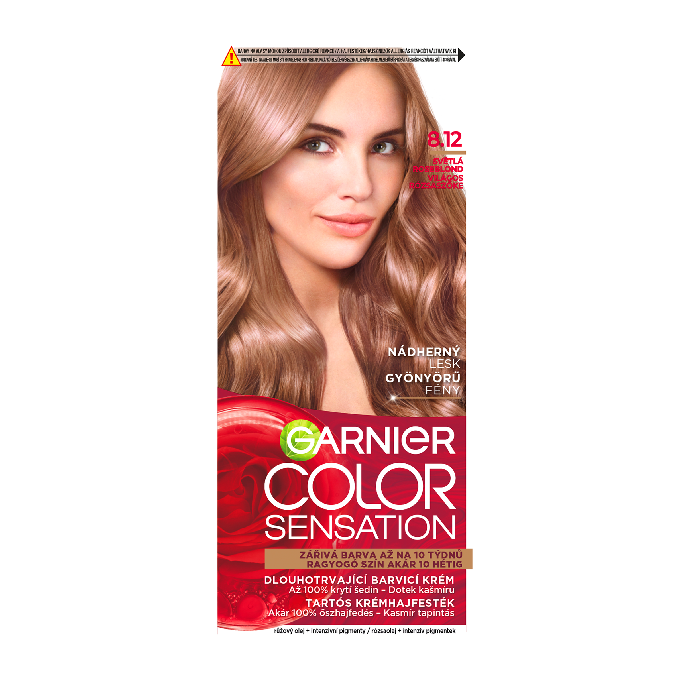 Barva na vlasy Color Sensation 8.12 světlá roseblond