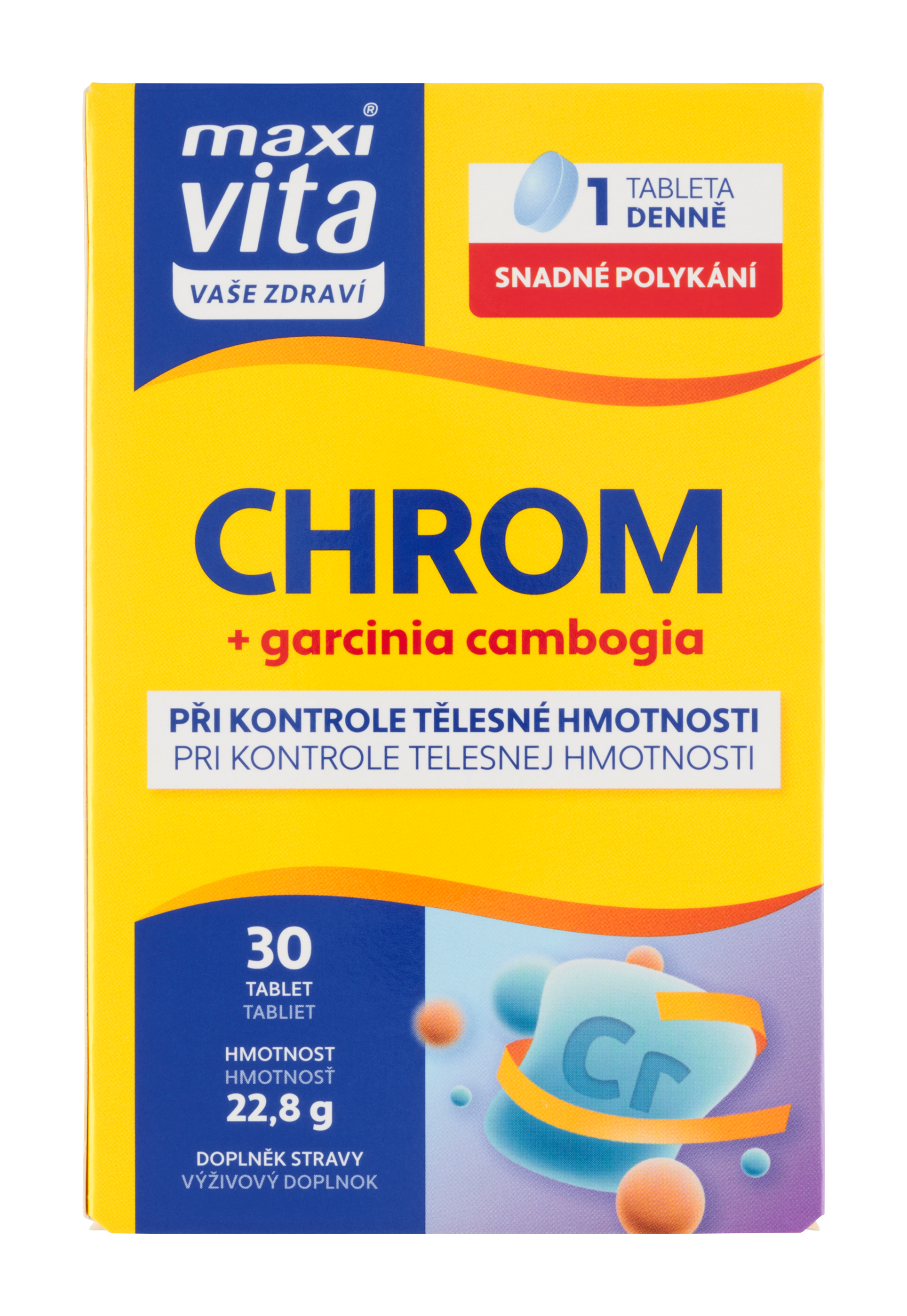 Chrom + Garcinia cambogia, doplněk stravy