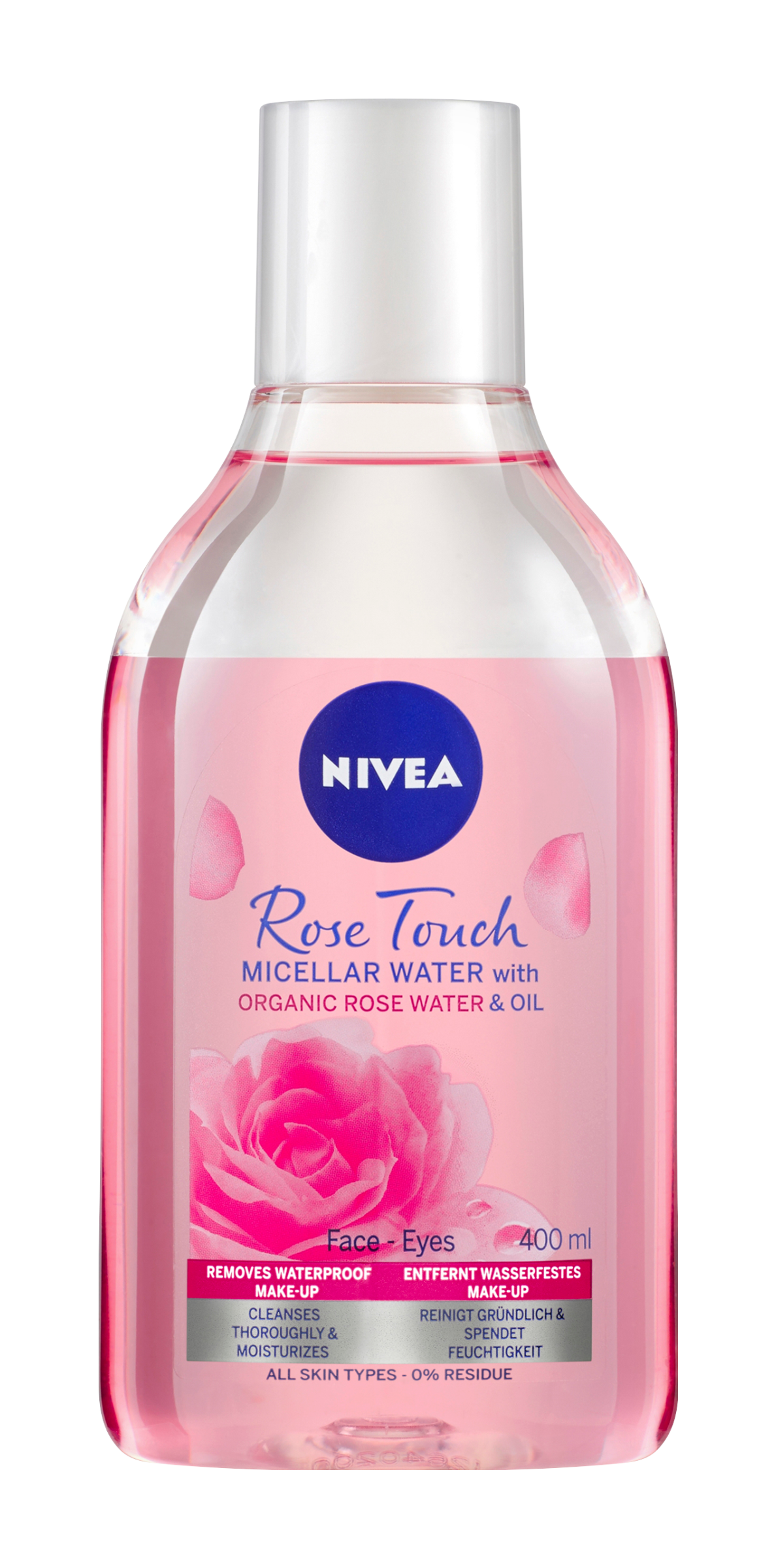 Dvoufázová čisticí micelární voda Rose Touch