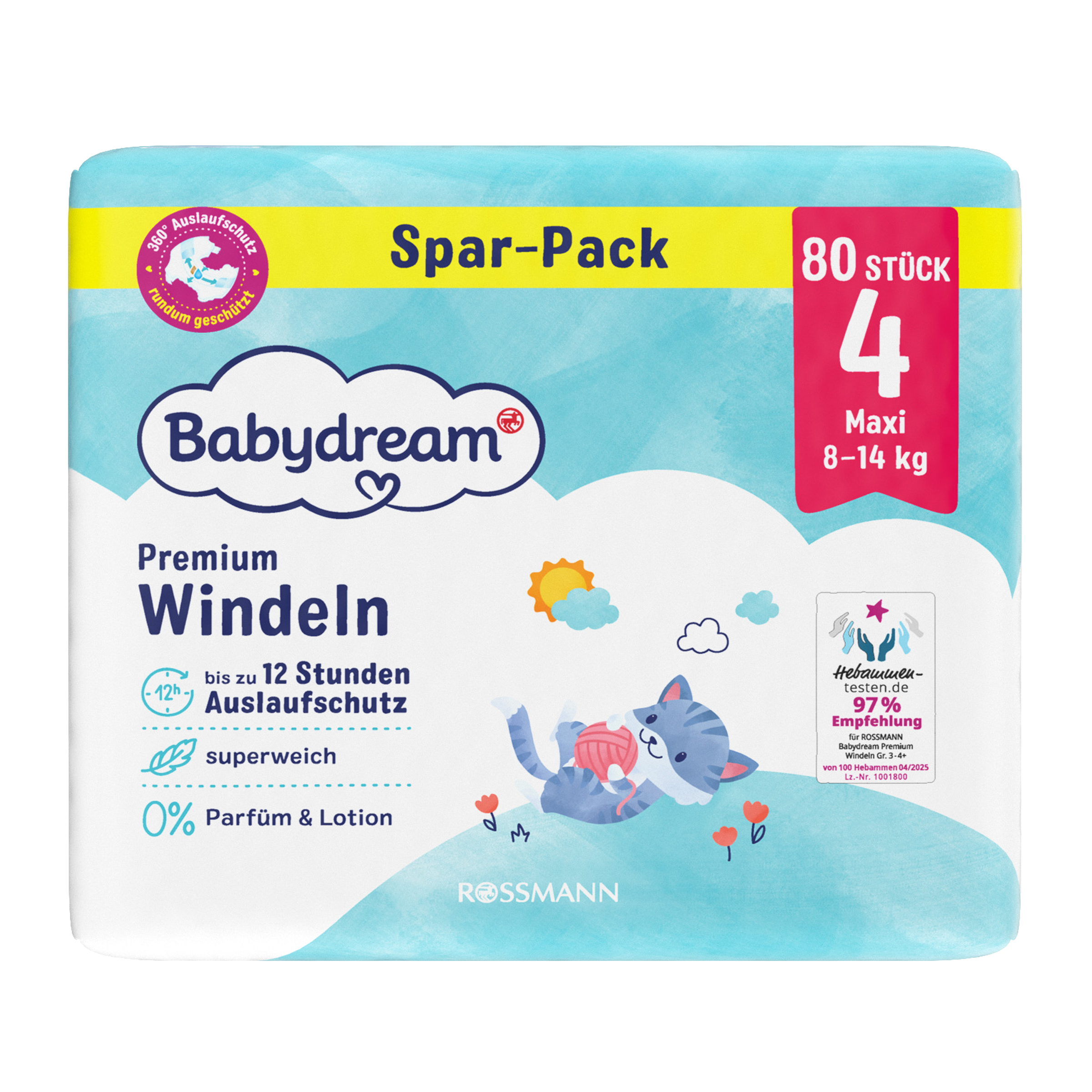 Pleny Premium Maxi, 8–14 kg, vel. 4, Jumbo-Pack 80 ks
