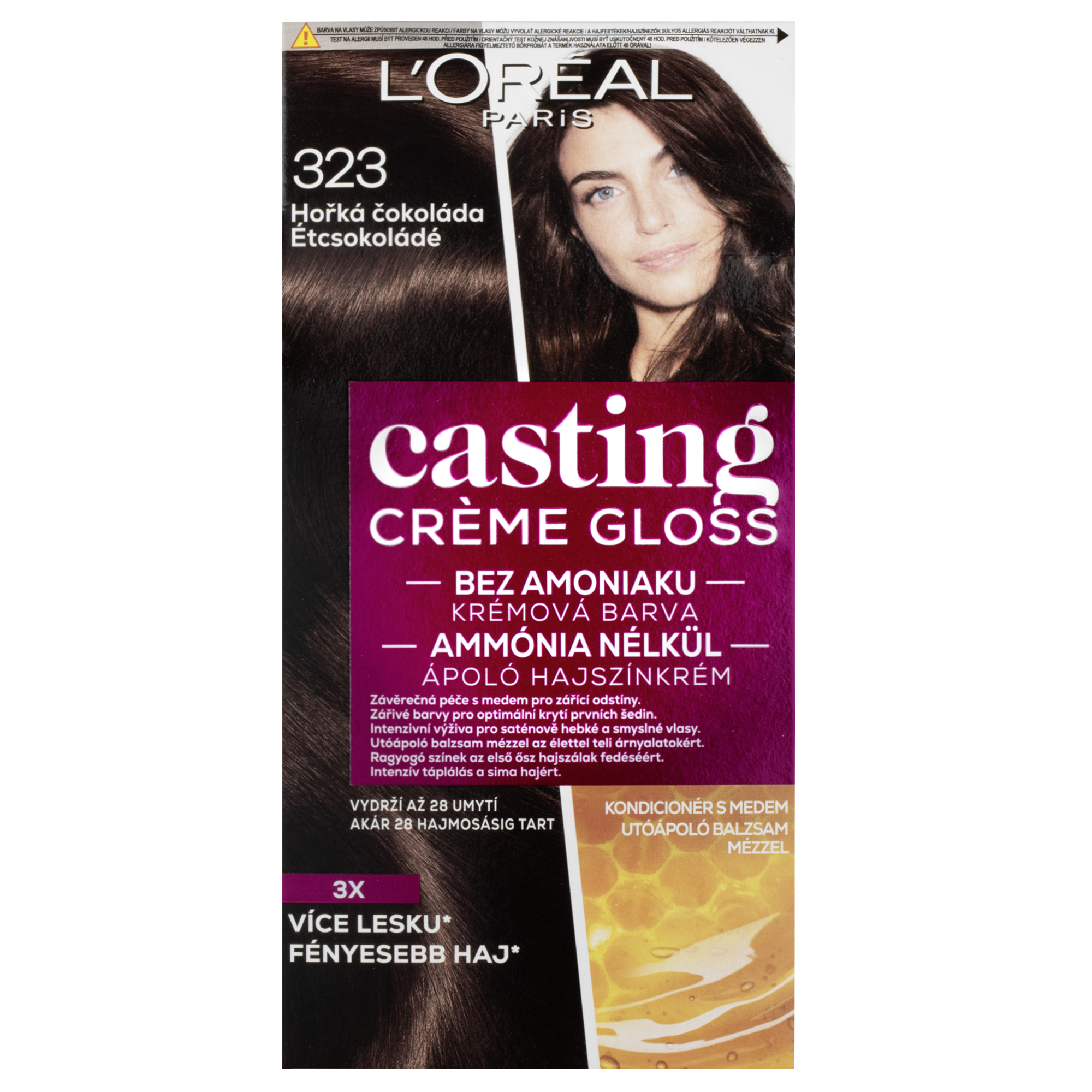 Barva na vlasy Casting Creme Gloss 323 hořká čokoláda