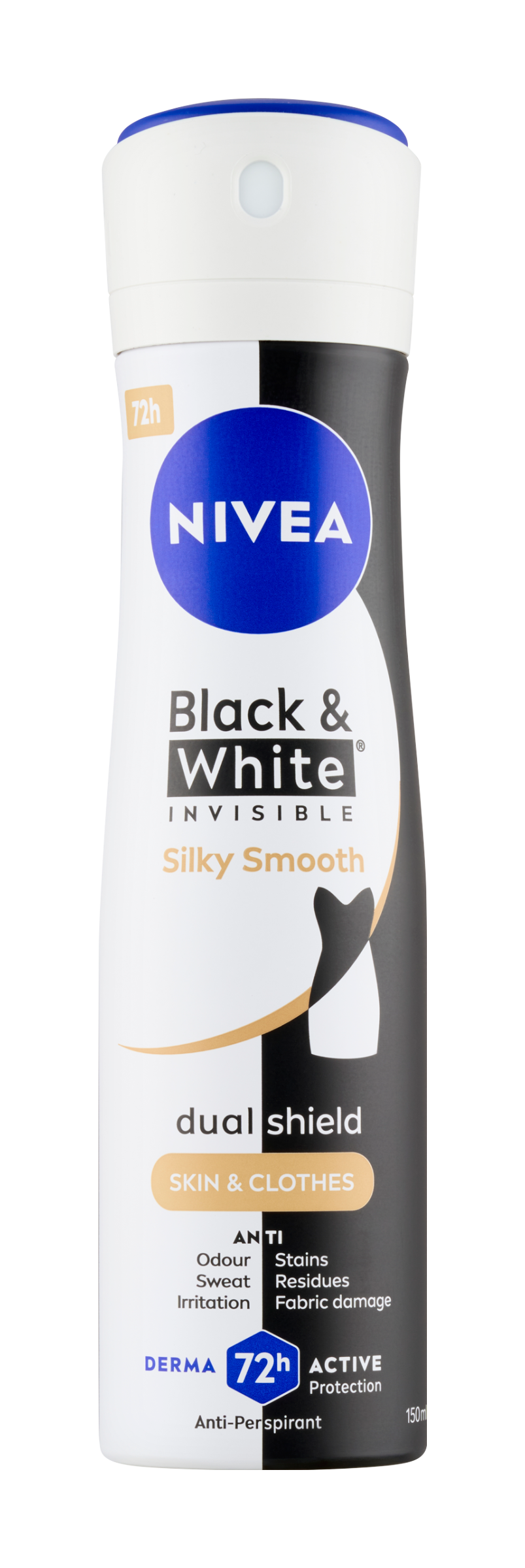 NIVEA Antiperspirant Black & White Invisible Silky Smooth 150 ml