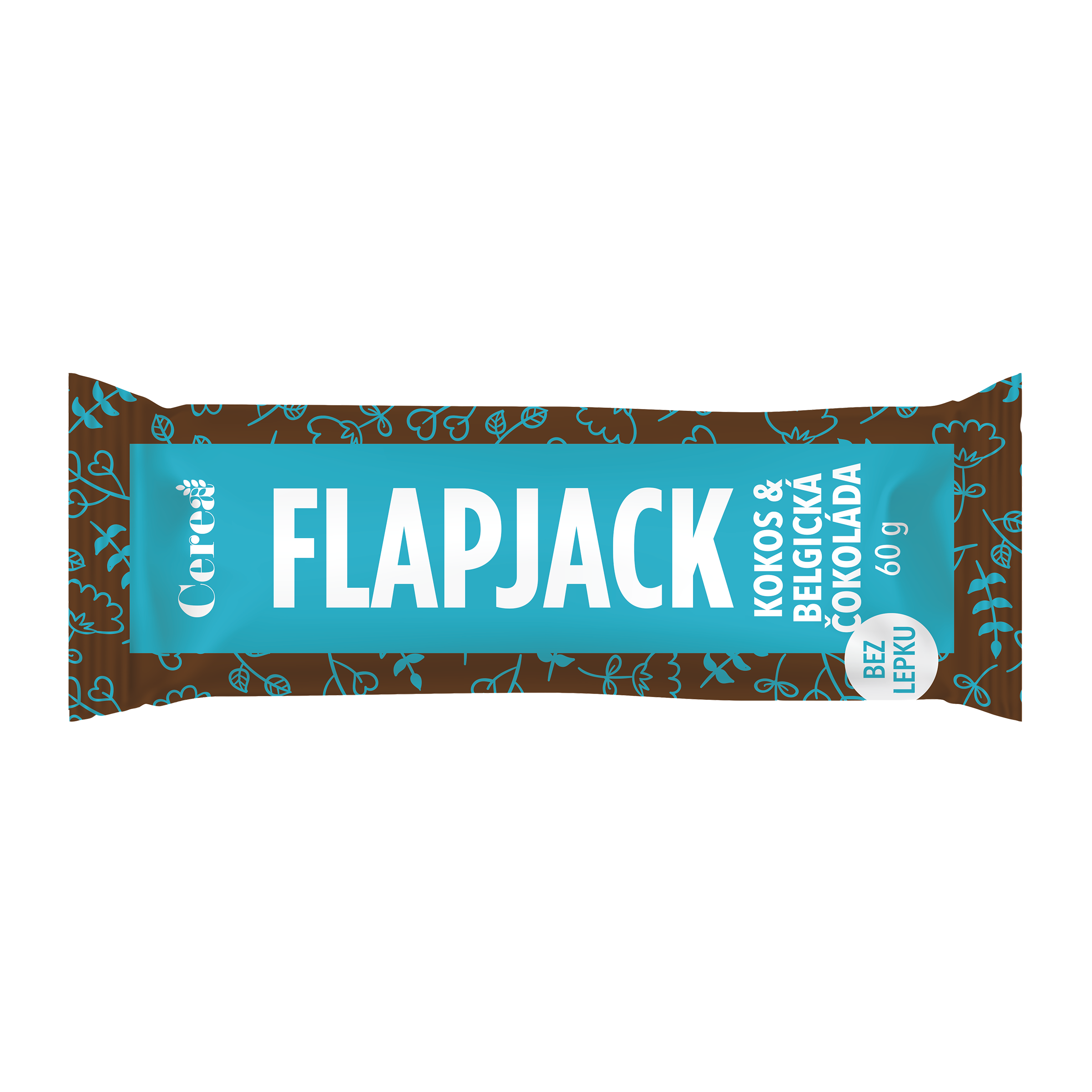 Flapjack s kokosem a belgickou čokoládou