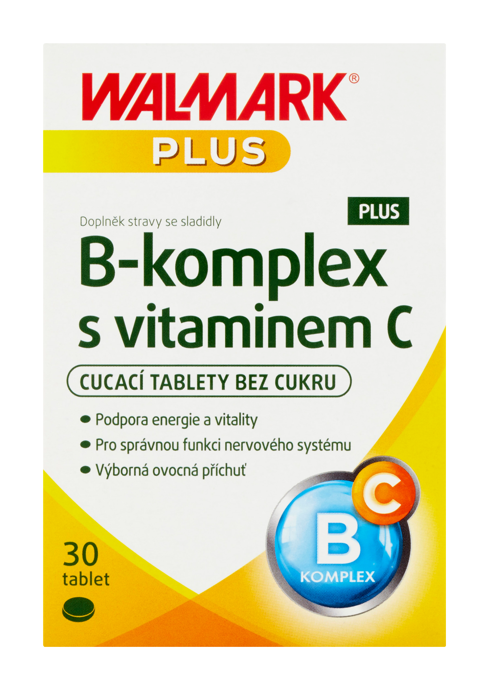 Plus B-komplex s vitaminem C, doplněk stravy