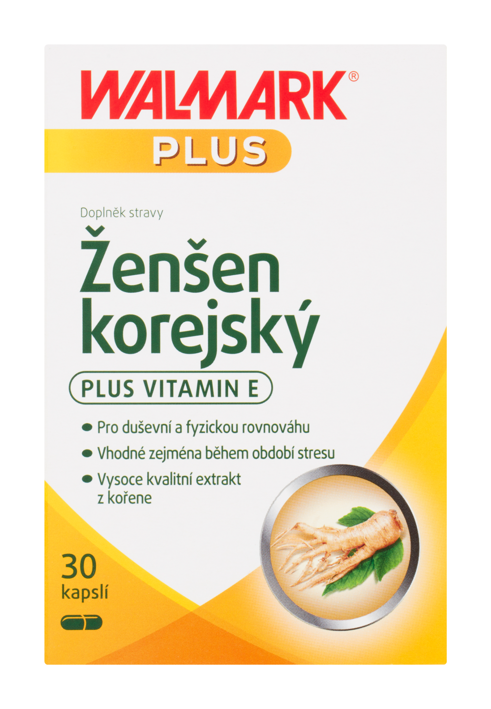 Plus Ženšen korejský s vitaminem E, doplněk stravy