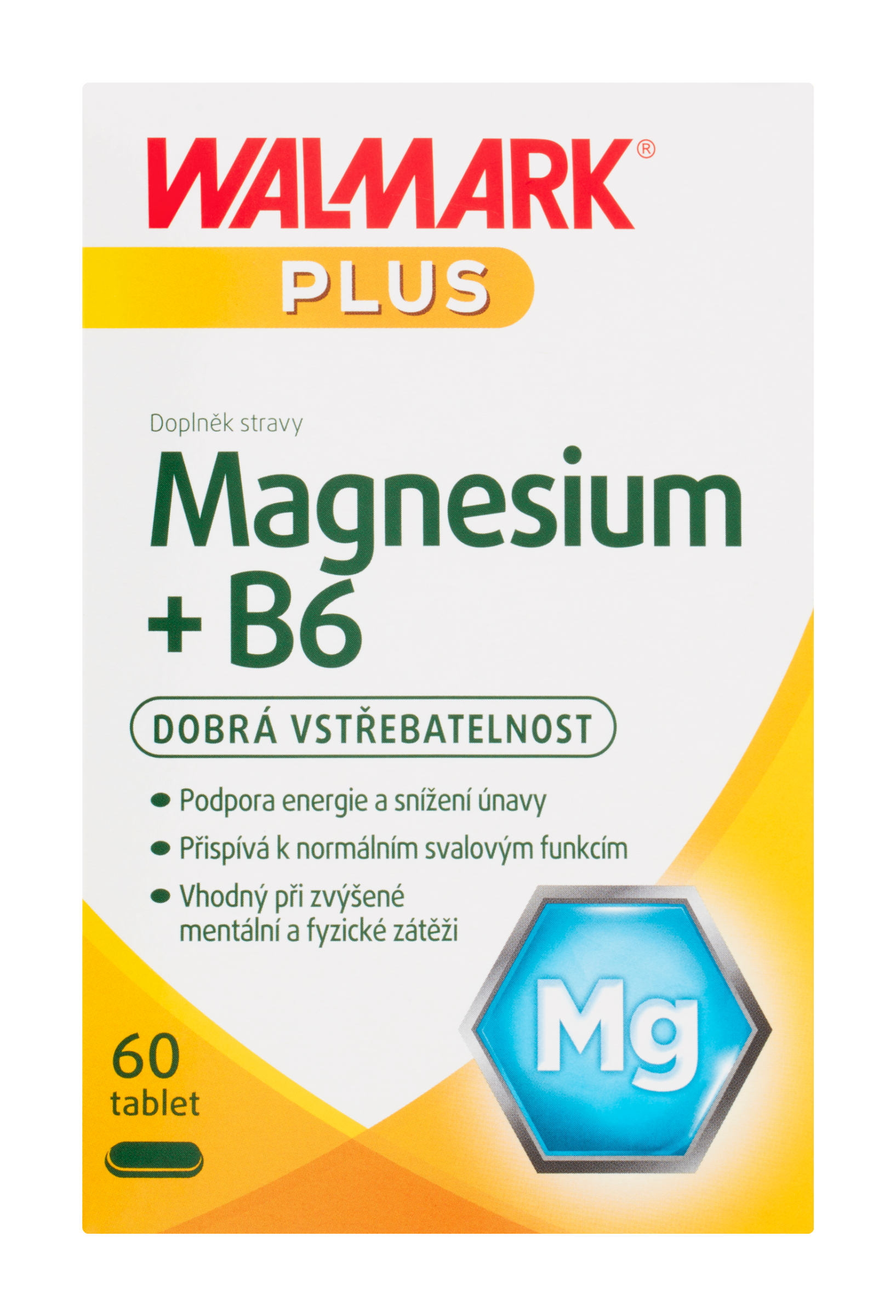 Plus Magnesium + B6,  doplněk stravy