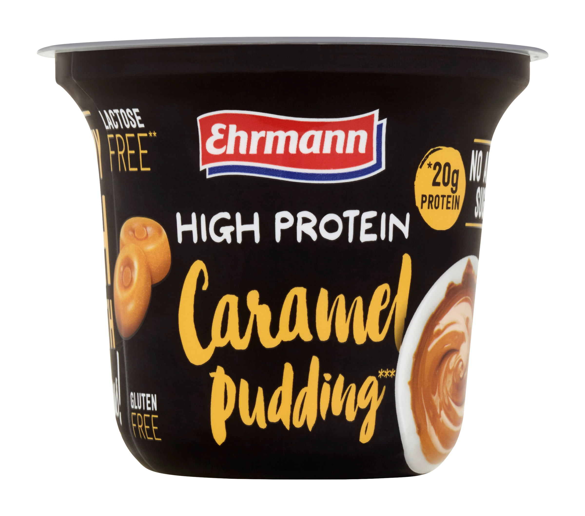 Puding High Protein s příchutí karamelu