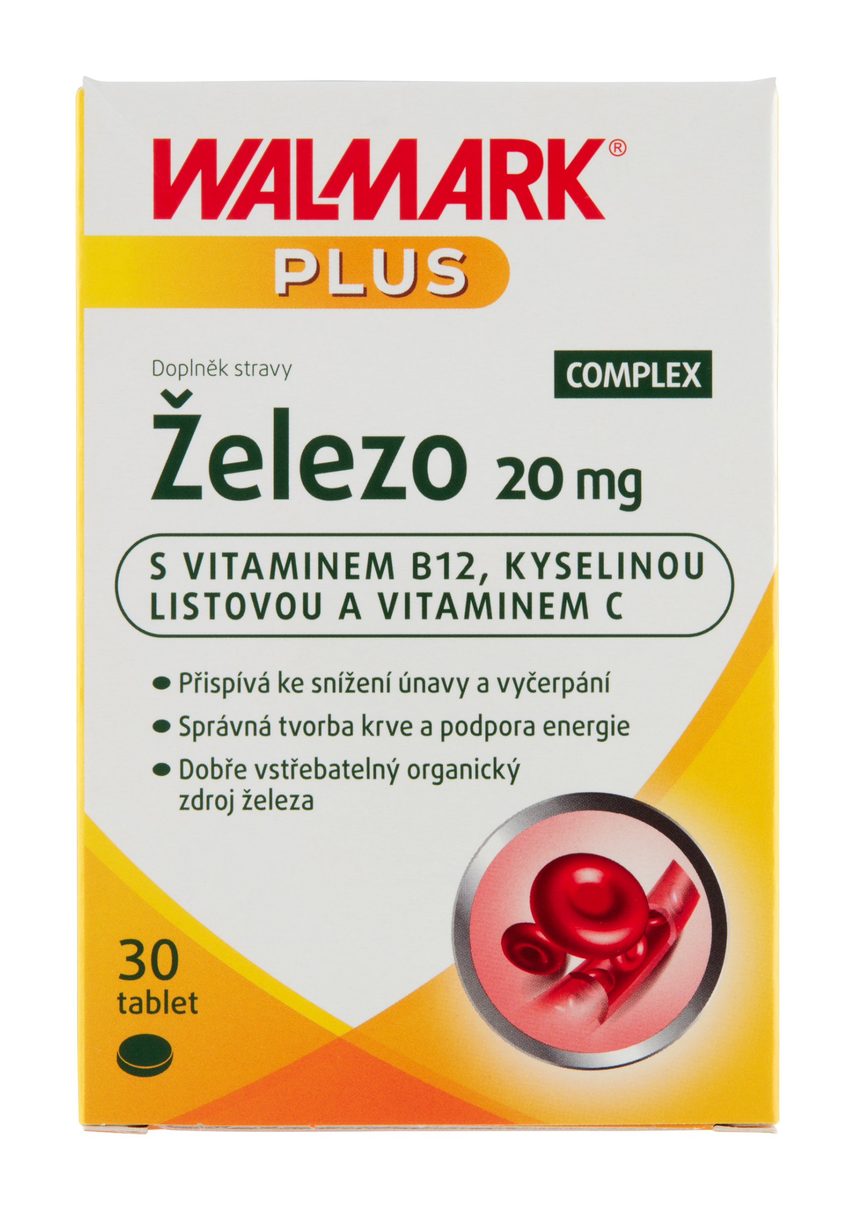 Plus Železo 20mg Complex, doplněk stravy