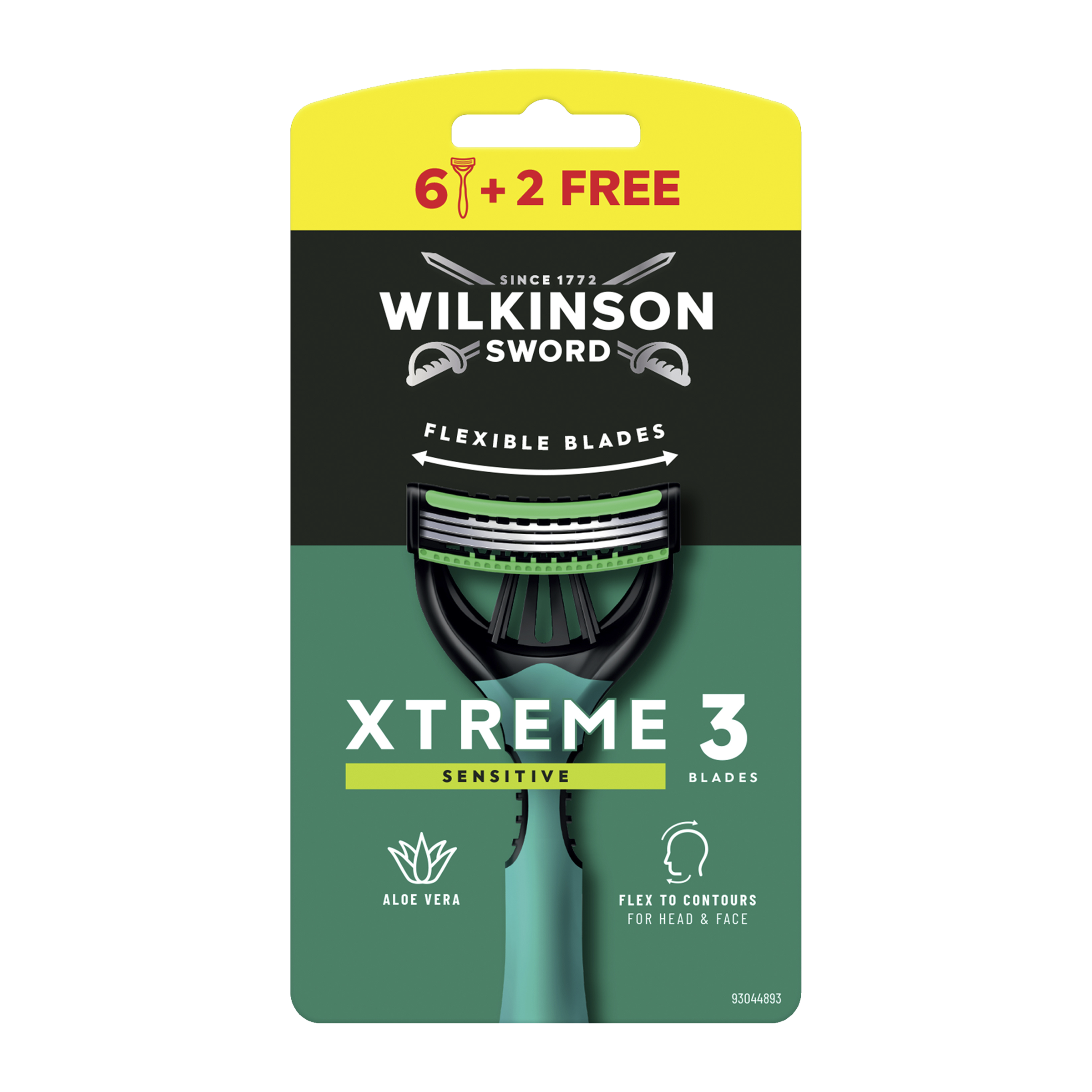  Jednorázový holicí strojek Xtreme3 Sensitive, 3břitý