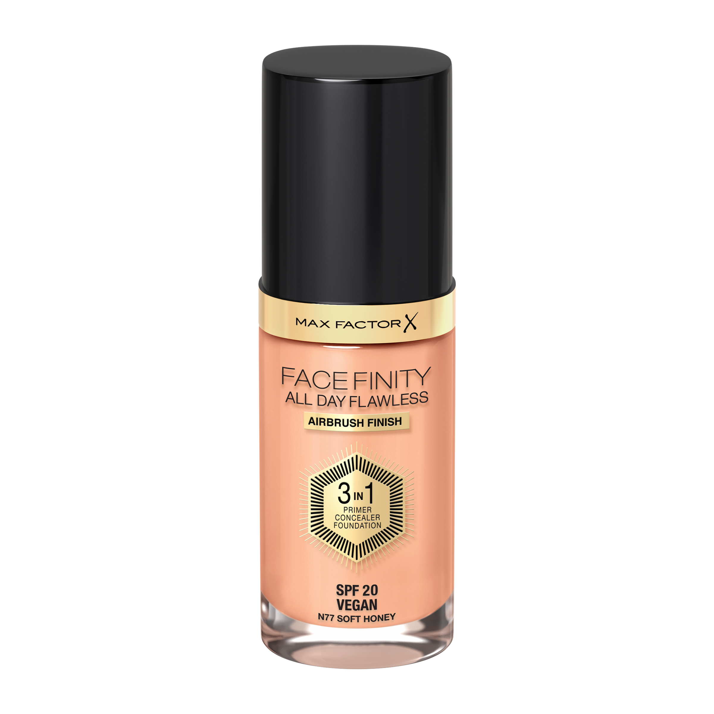 Make-up 3v1 Facefinity All Day Flawless 077 soft honey