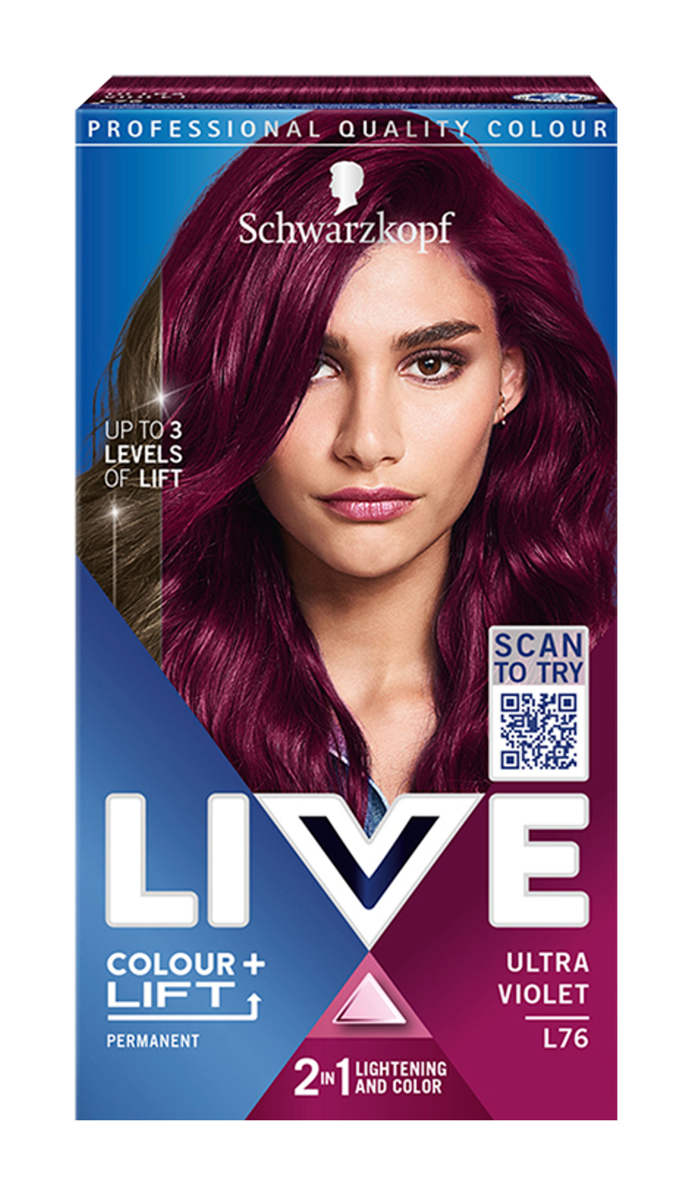 Barva na vlasy Live Colour + Lift L76 ultra violet