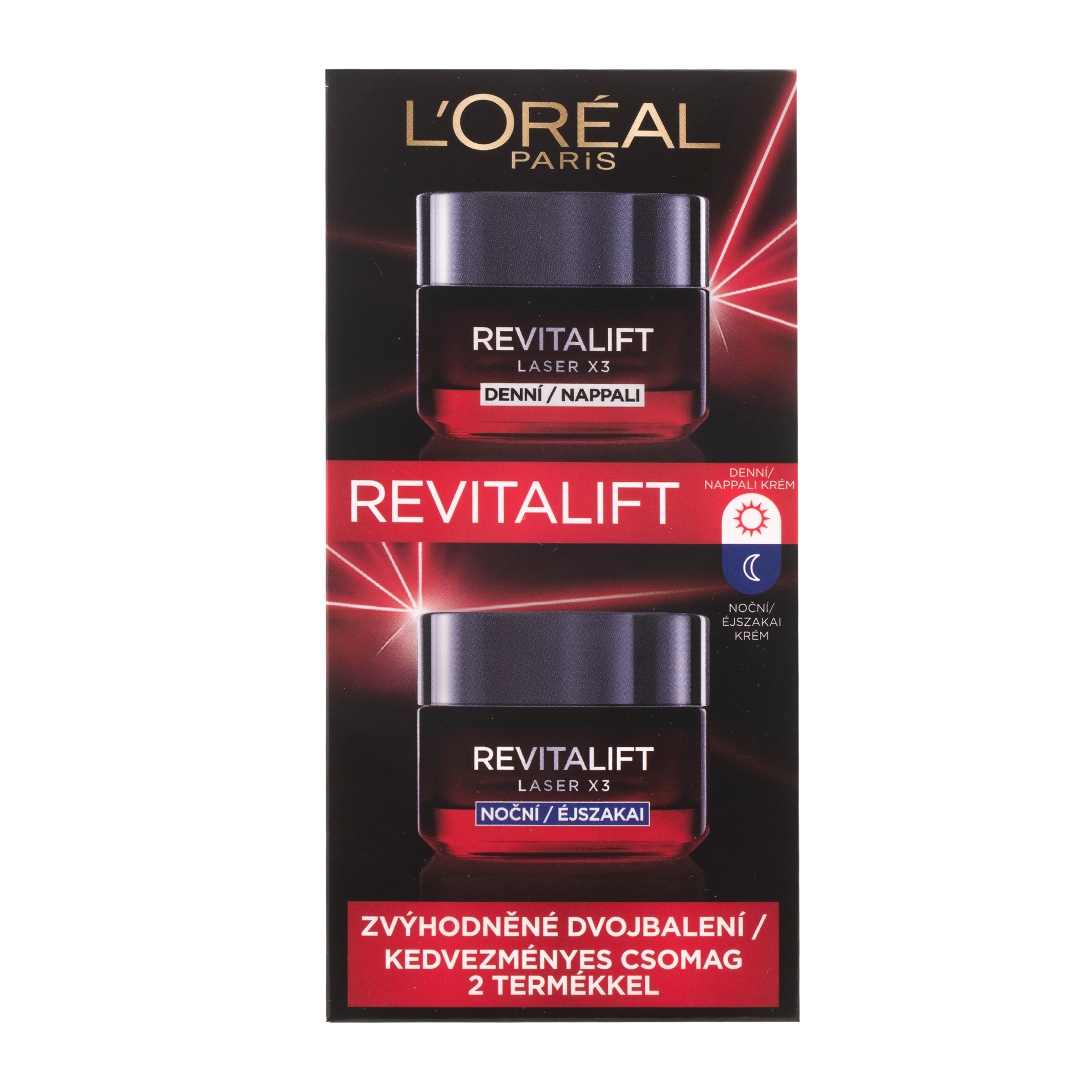 Pleťový krém denní a noční Duopack Revitalift Laser X3