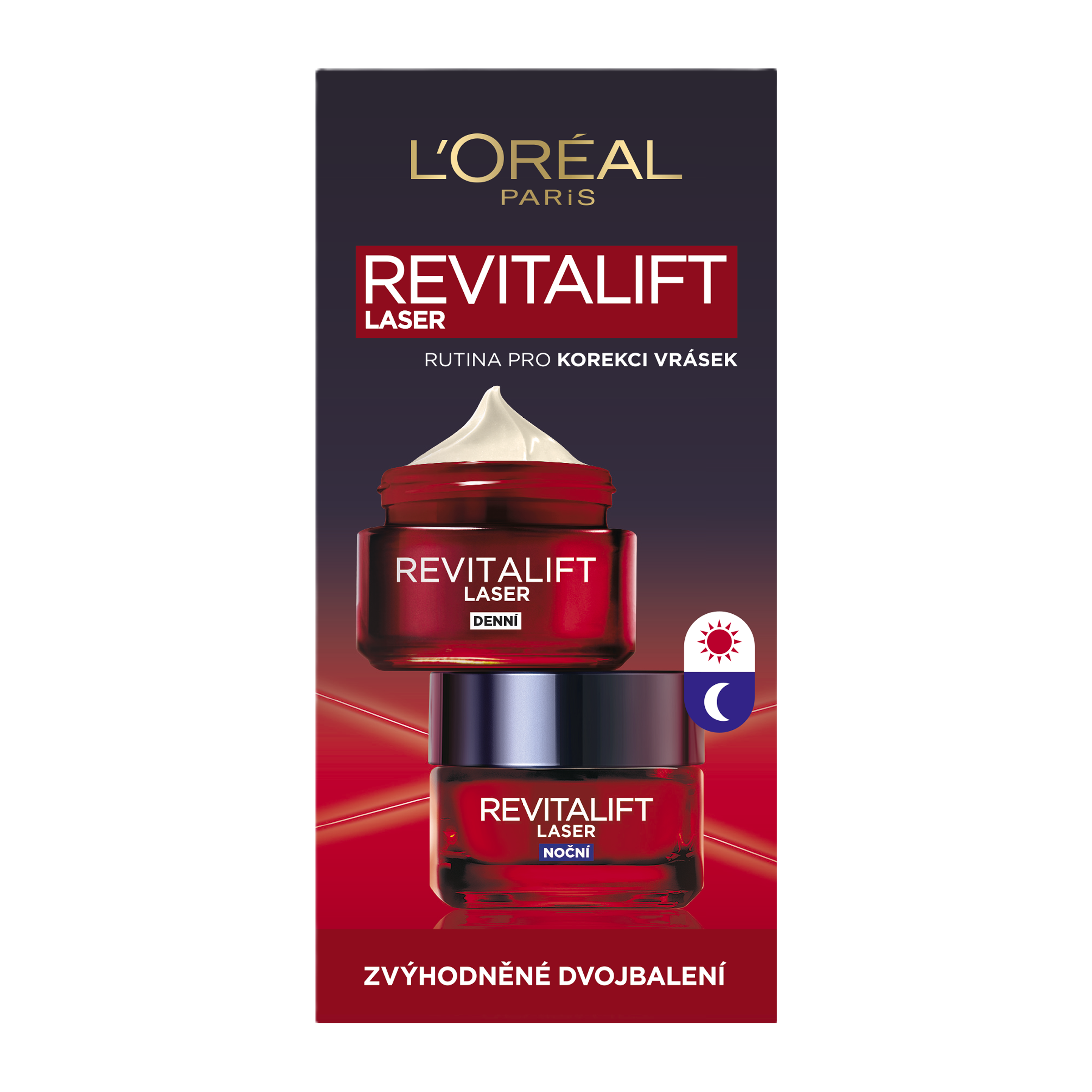 Pleťový krém denní a noční Duopack Revitalift Laser X3