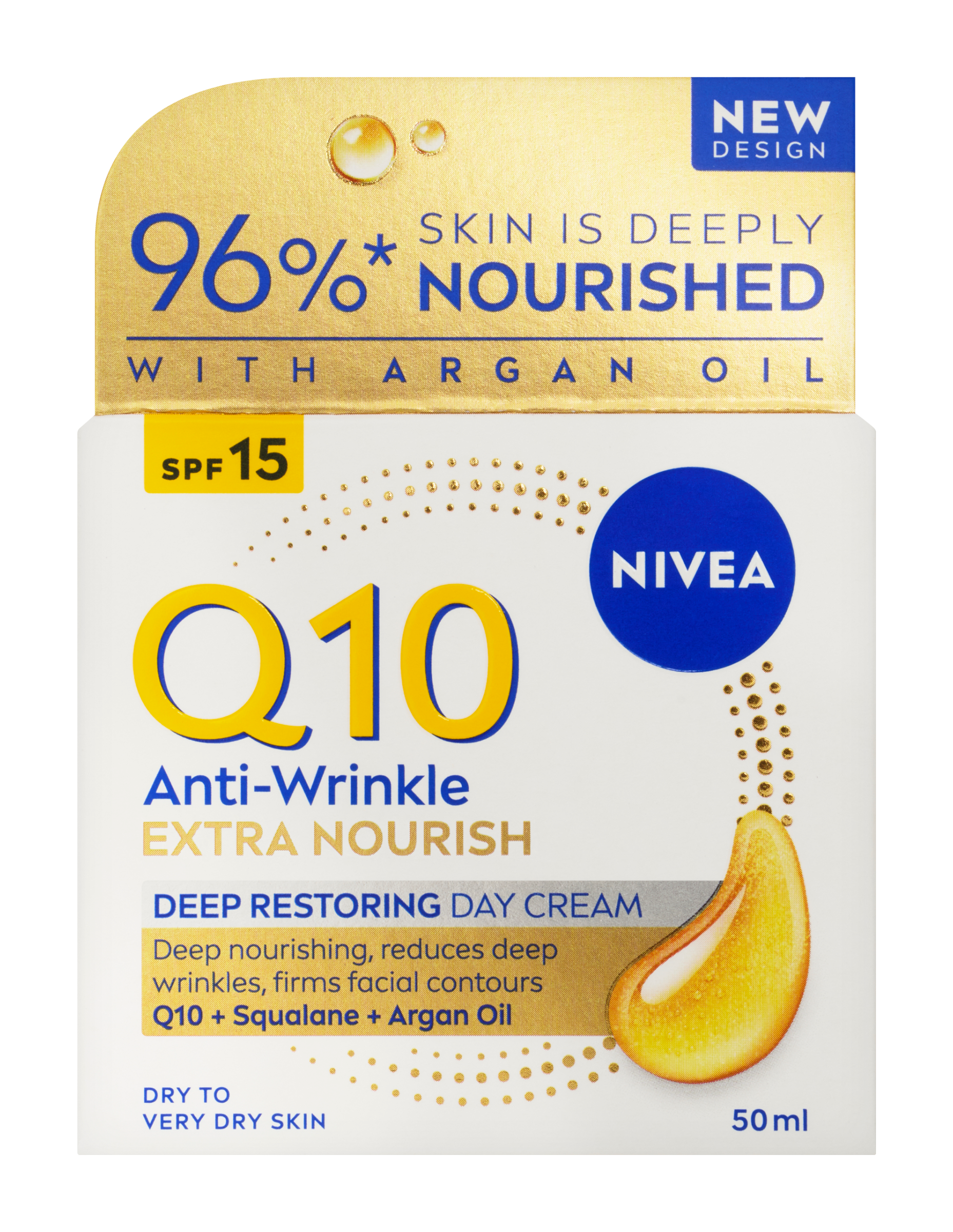 Výživný denní krém proti vráskám Q10 Power SPF 15