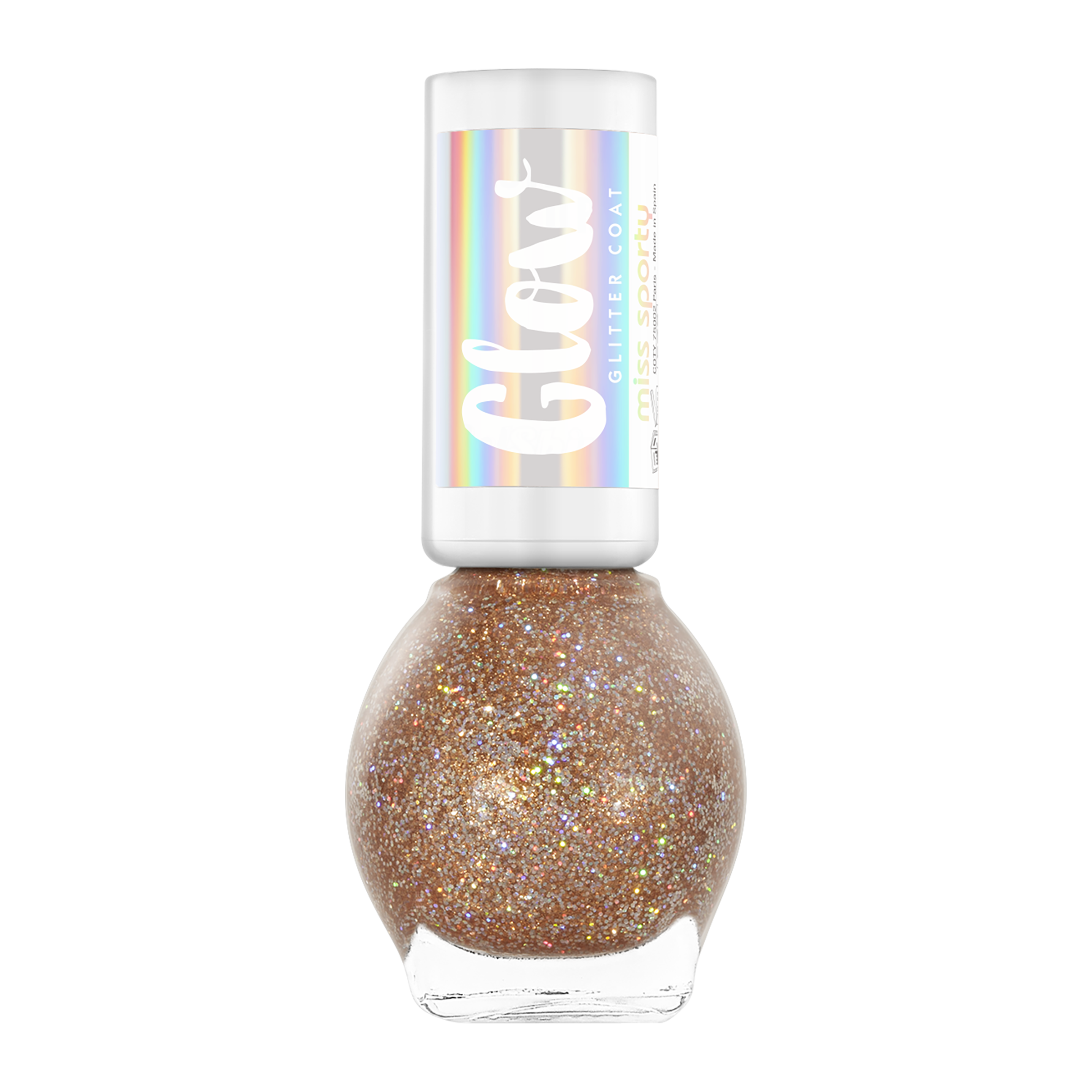 Lak na nehty Glow Glitter 040