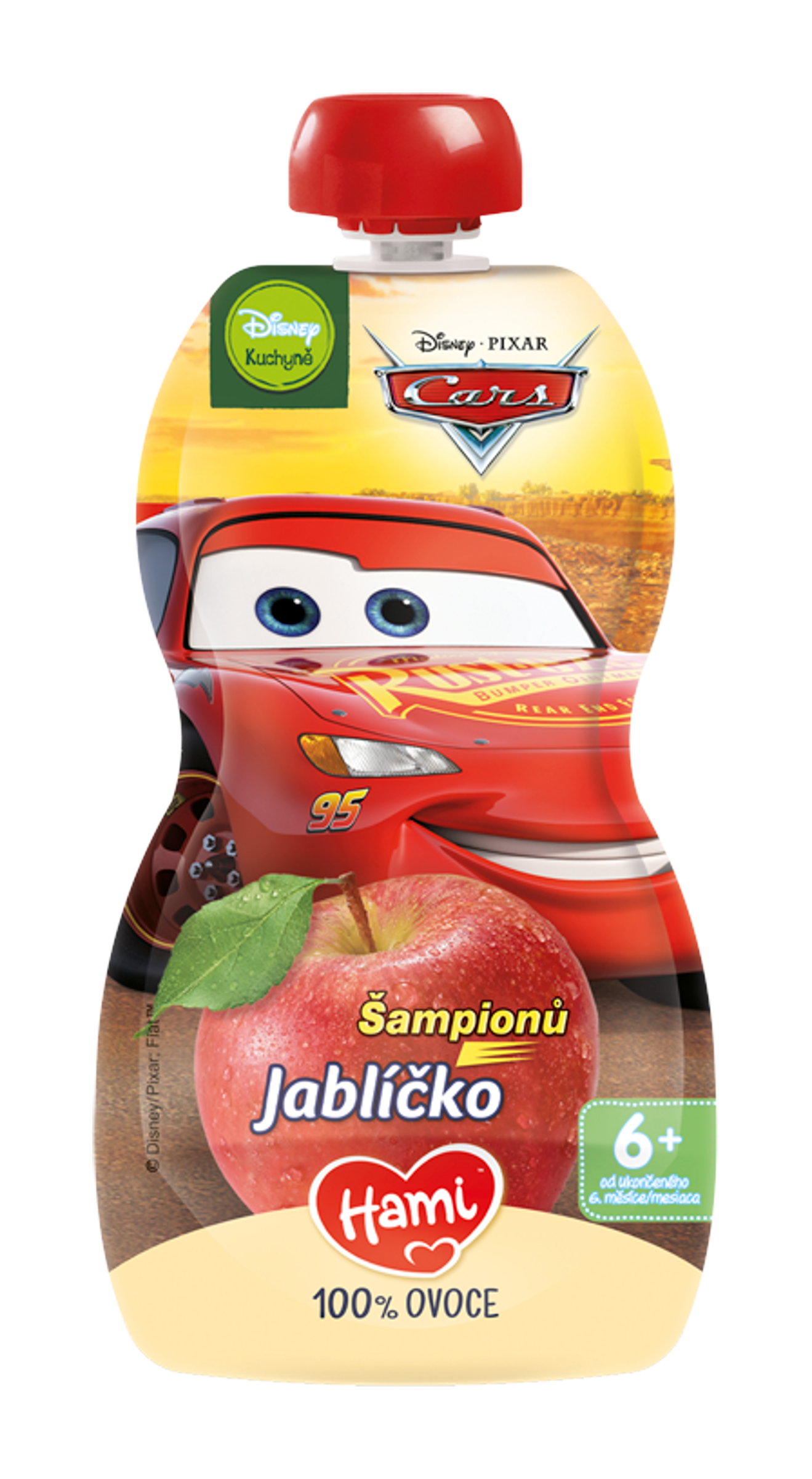 Ovocná kapsička Disney Cars jablko