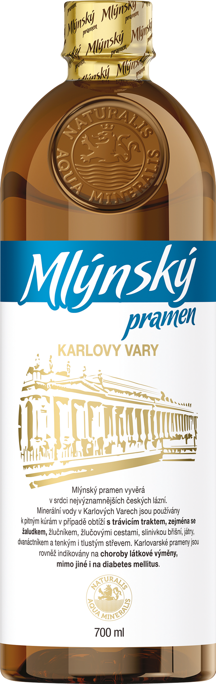 Mlýnský pramen Minerální voda 700 ml