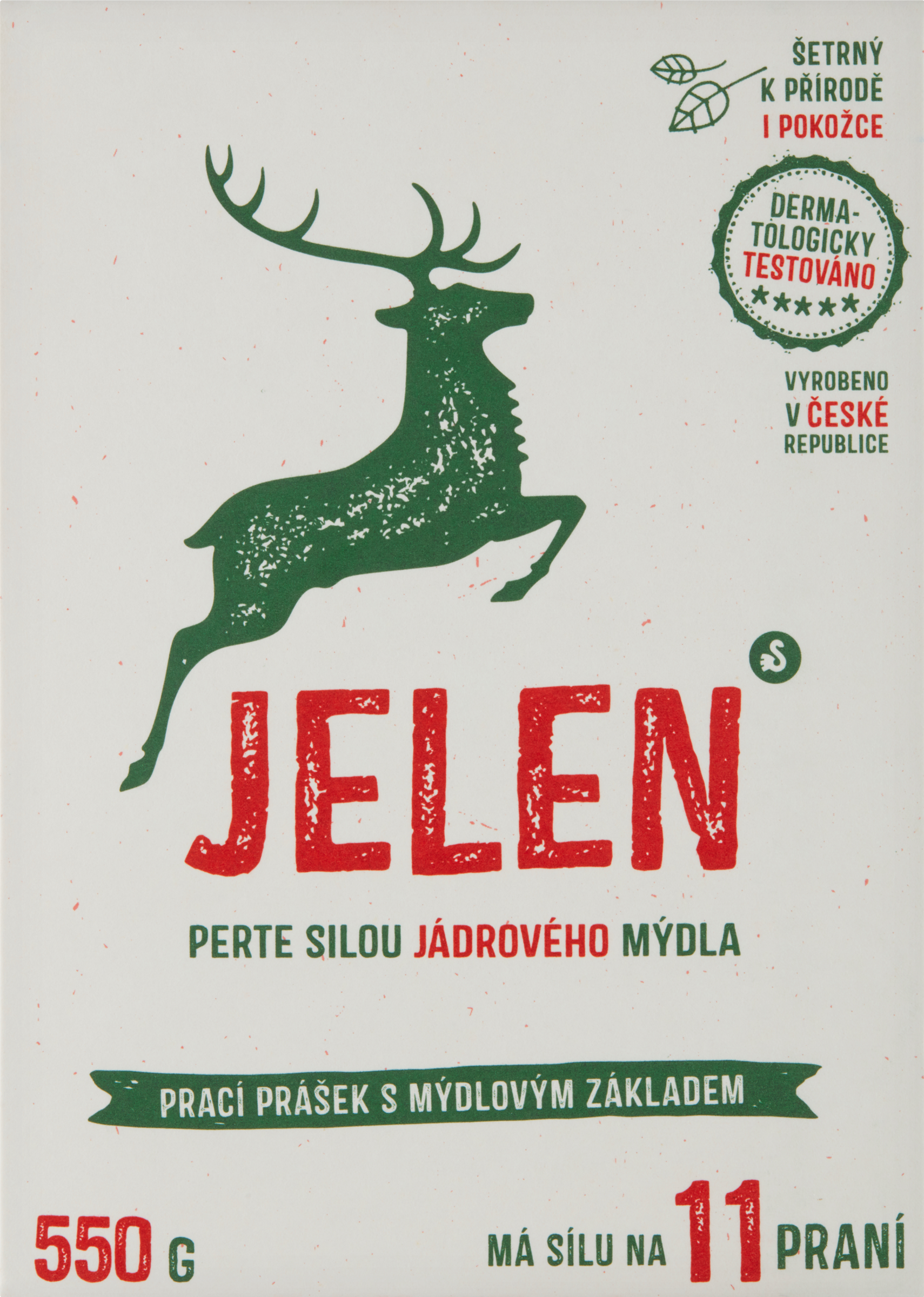 Jelen Prací prášek s mýdlovým základem 11 pd 0,55 kg