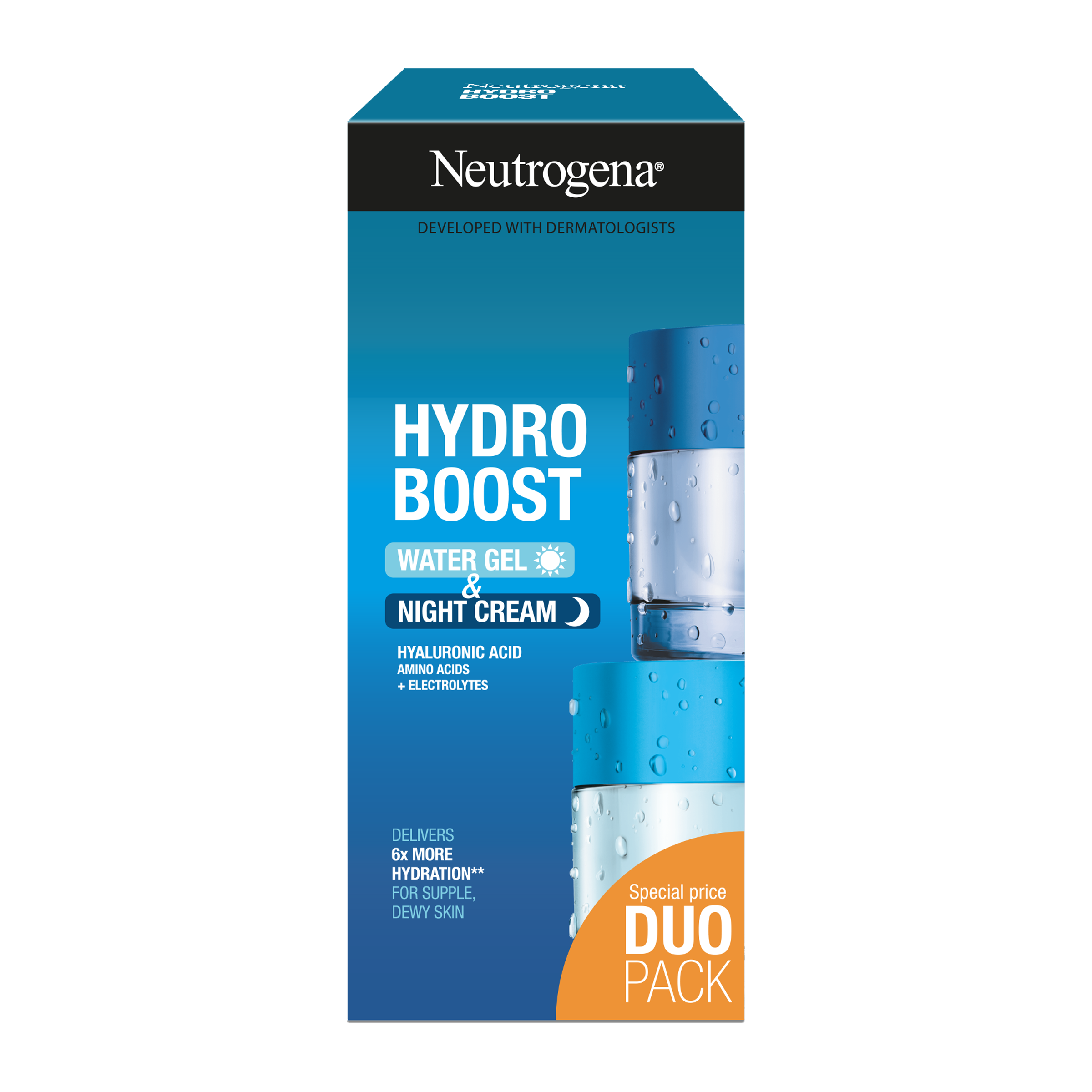 Hydratační noční krém + hydratační pleťový gel Hydro Boost