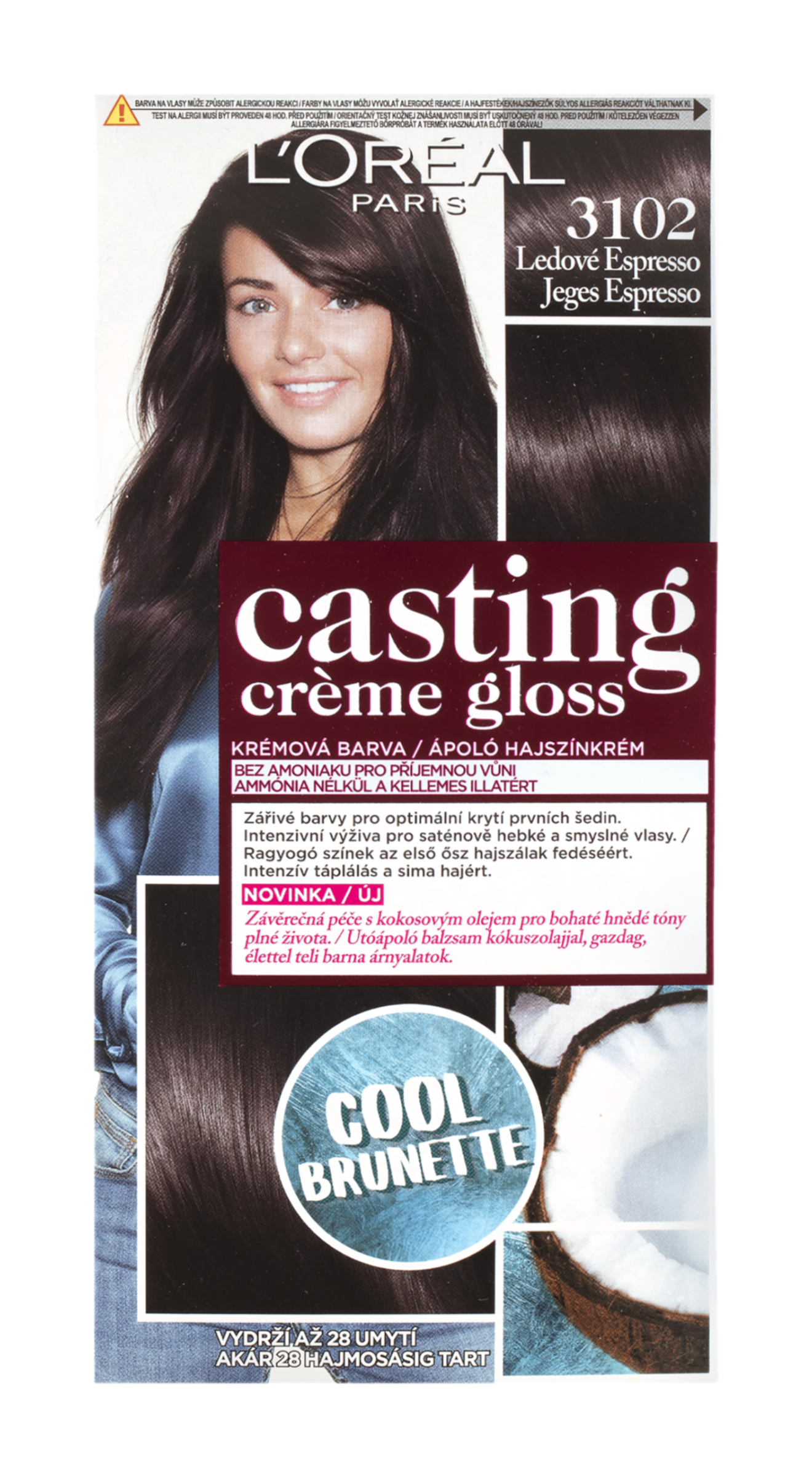 Barva na vlasy Casting Creme Gloss 3102 ledové espresso