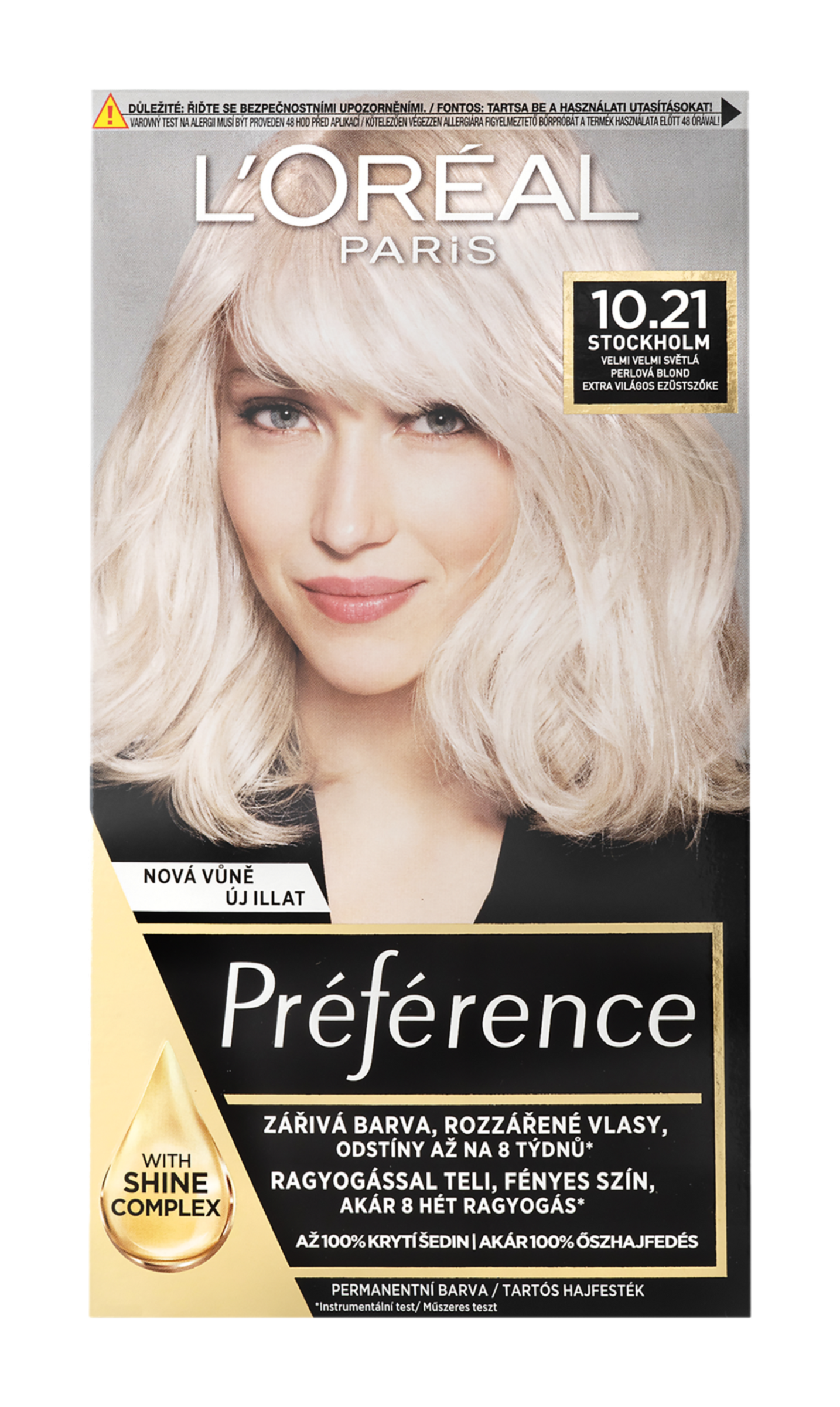 Barva na vlasy Preference 10.21 Stockholm-velmi velmi světlá perlová blond